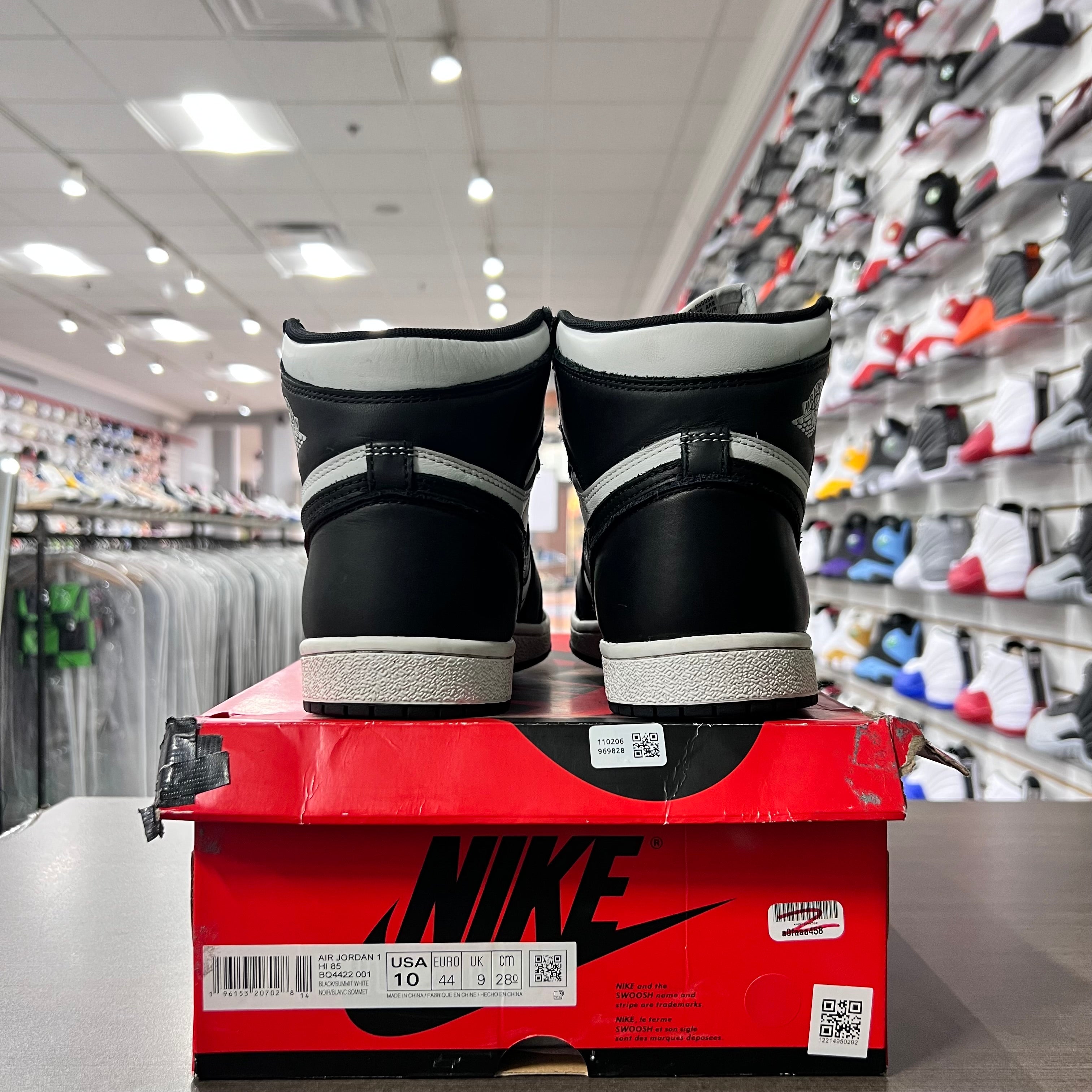 Jordan Retro 1 High 85 Mens Black White (Lightly Worn)