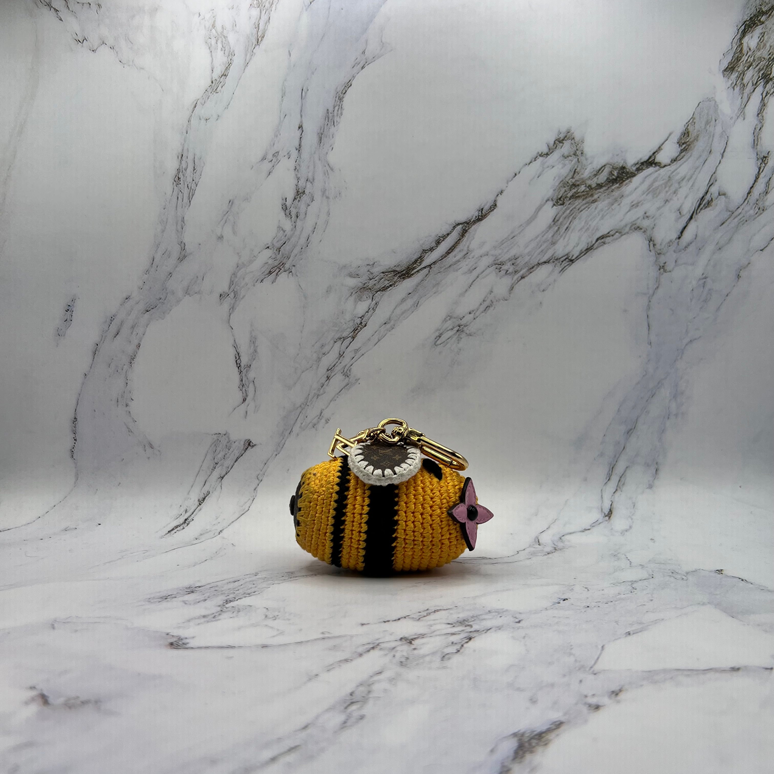 Louis Vuitton Crochet Bee Bag Charm (Lightly Worn)