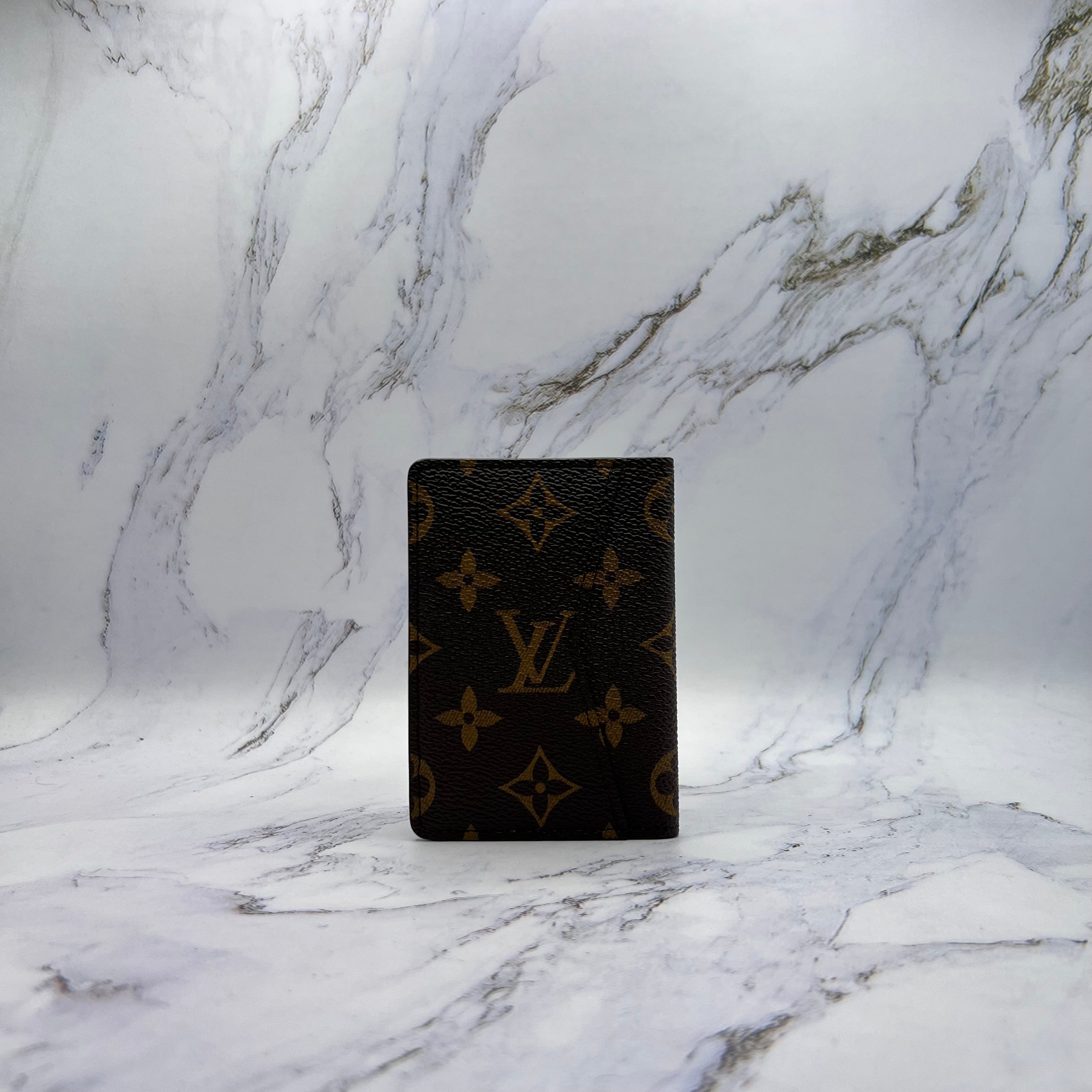 Louis Vuitton Organizer De Poche Business Card Holder Monogram Brown (Lightly Worn)