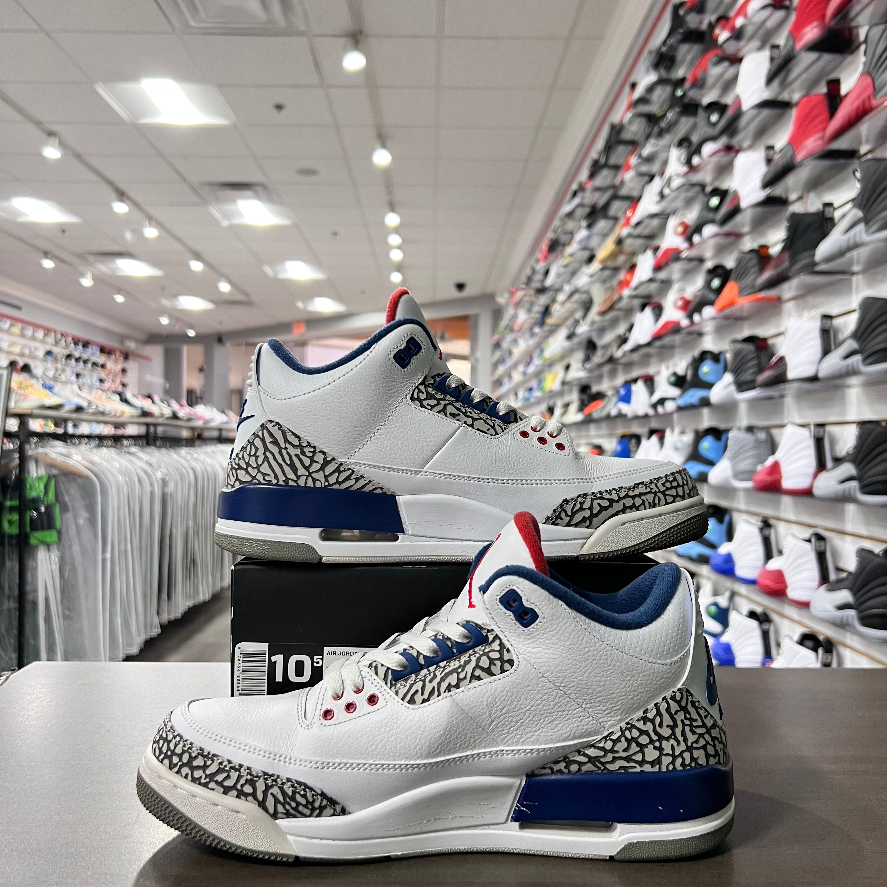 Jordan Retro 3 Mens True Blue (2016) (Lightly Worn)