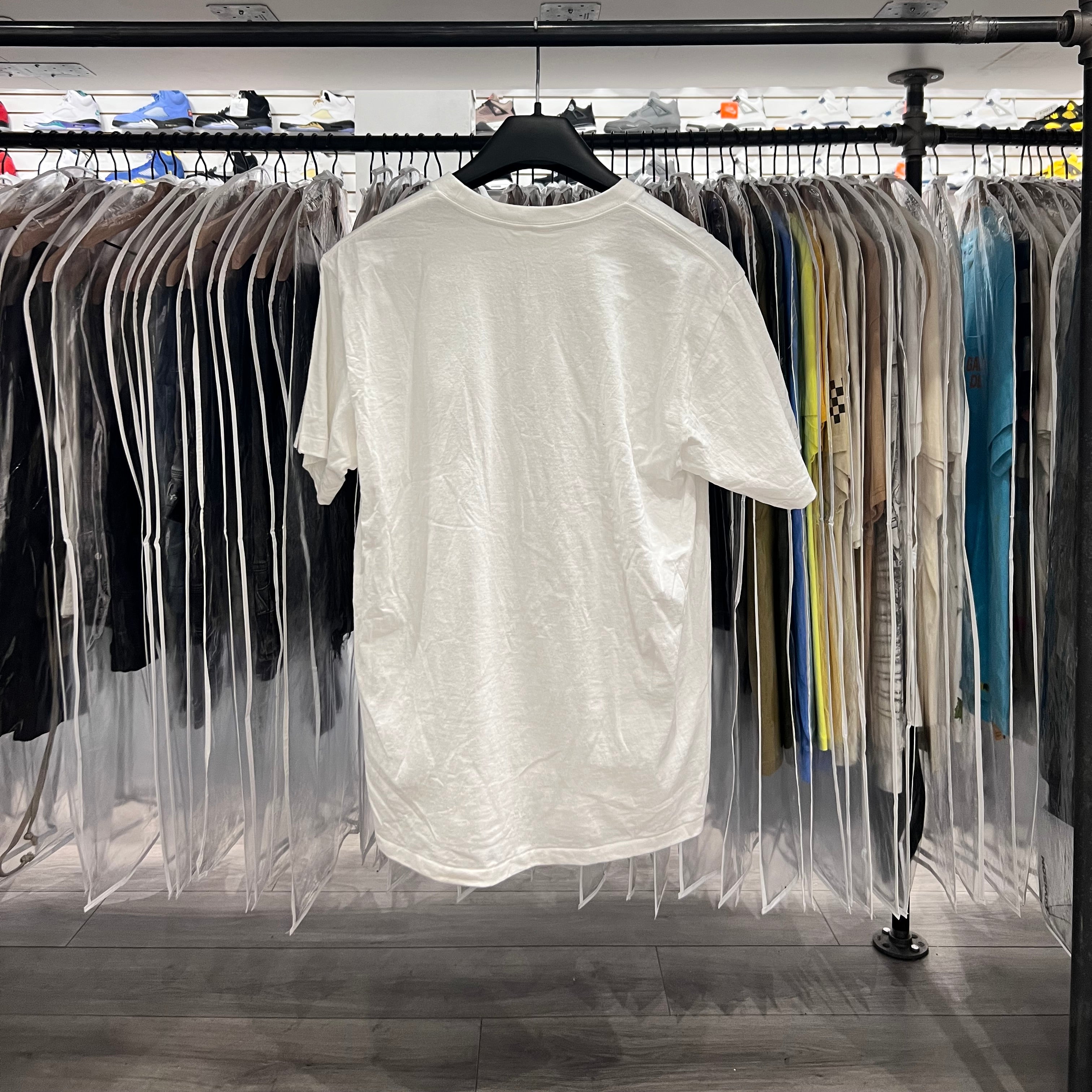 A Bathing Ape Tee Purple Staple Logo