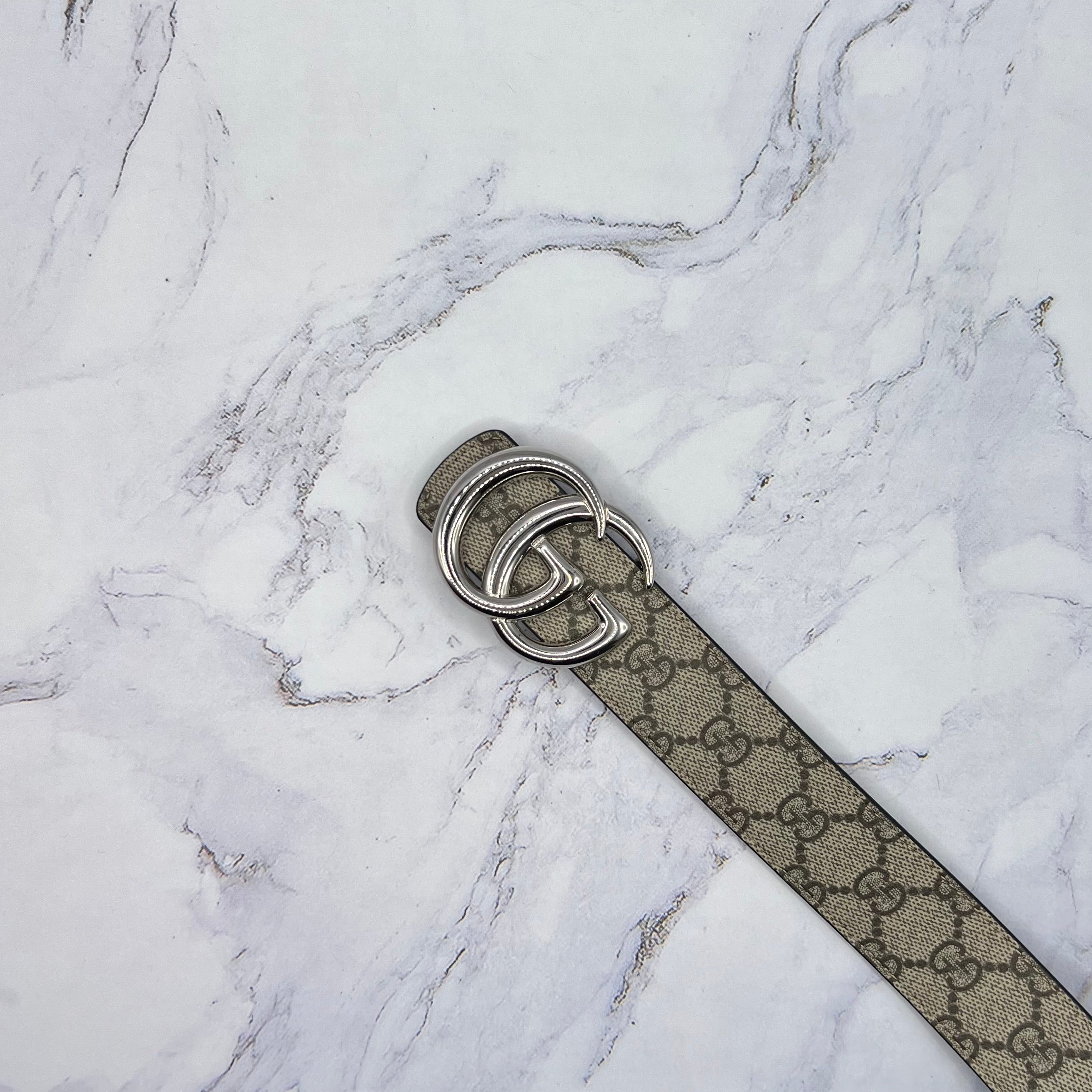 Gucci Reversible GG Marmont Belt (Lightly Worn)
