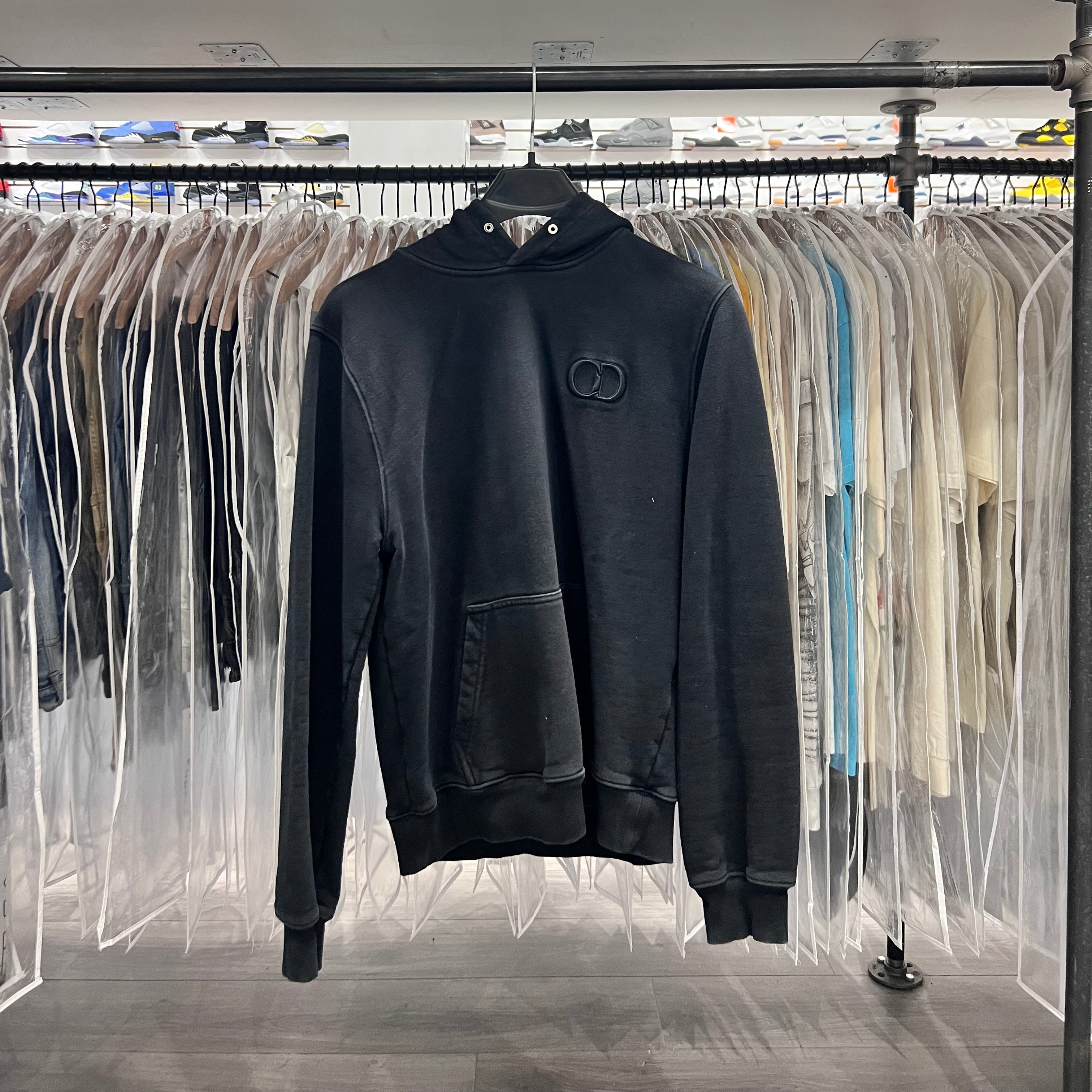 Dior CD Logo Hoodie Black (Lightly Worn)