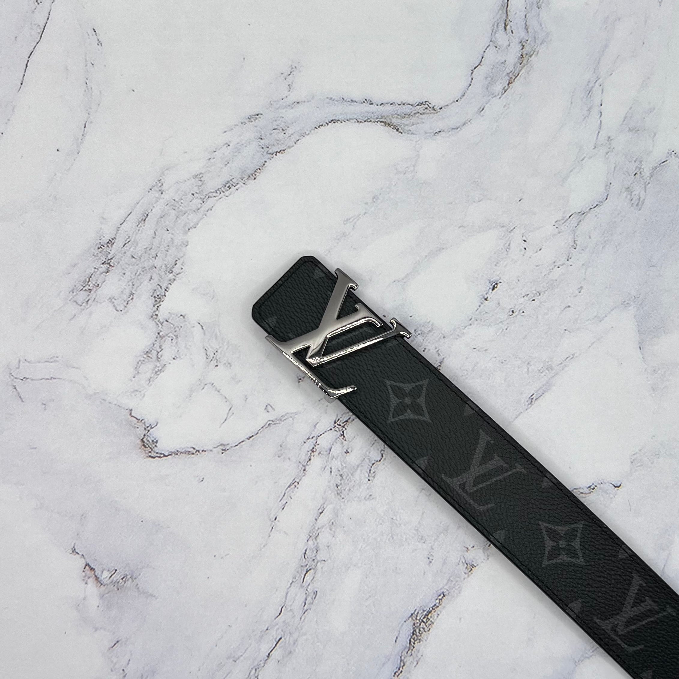 Louis Vuitton Black Monogram Belt Reversible (Lightly Worn)