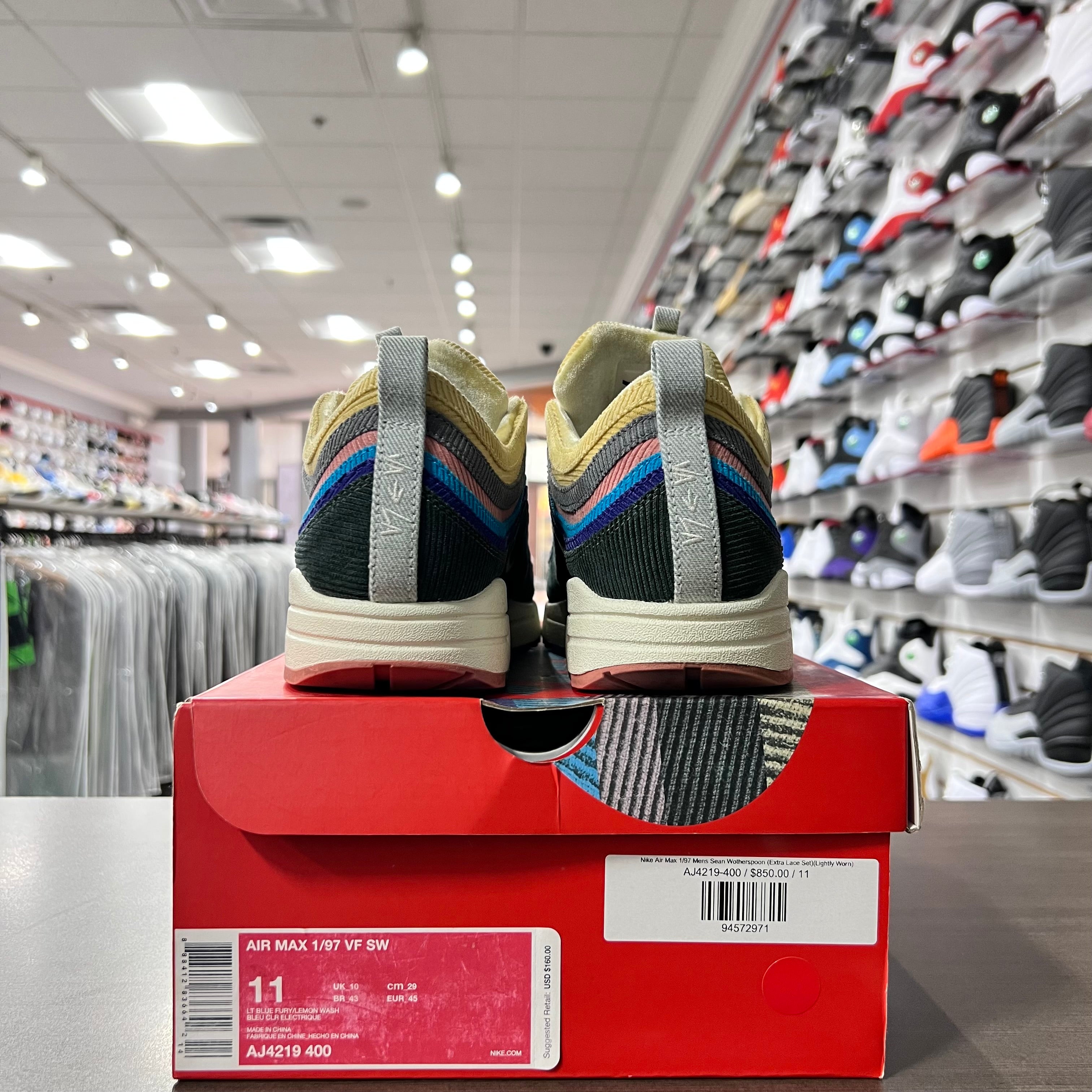 Nike Air Max 1/97 Mens Sean Wotherspoon (Extra Lace Set)(Lightly Worn)