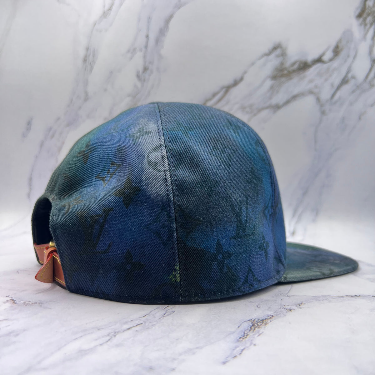 Louis Vuitton Monogram Hat Blue Tie Dye (Lightly Worn)