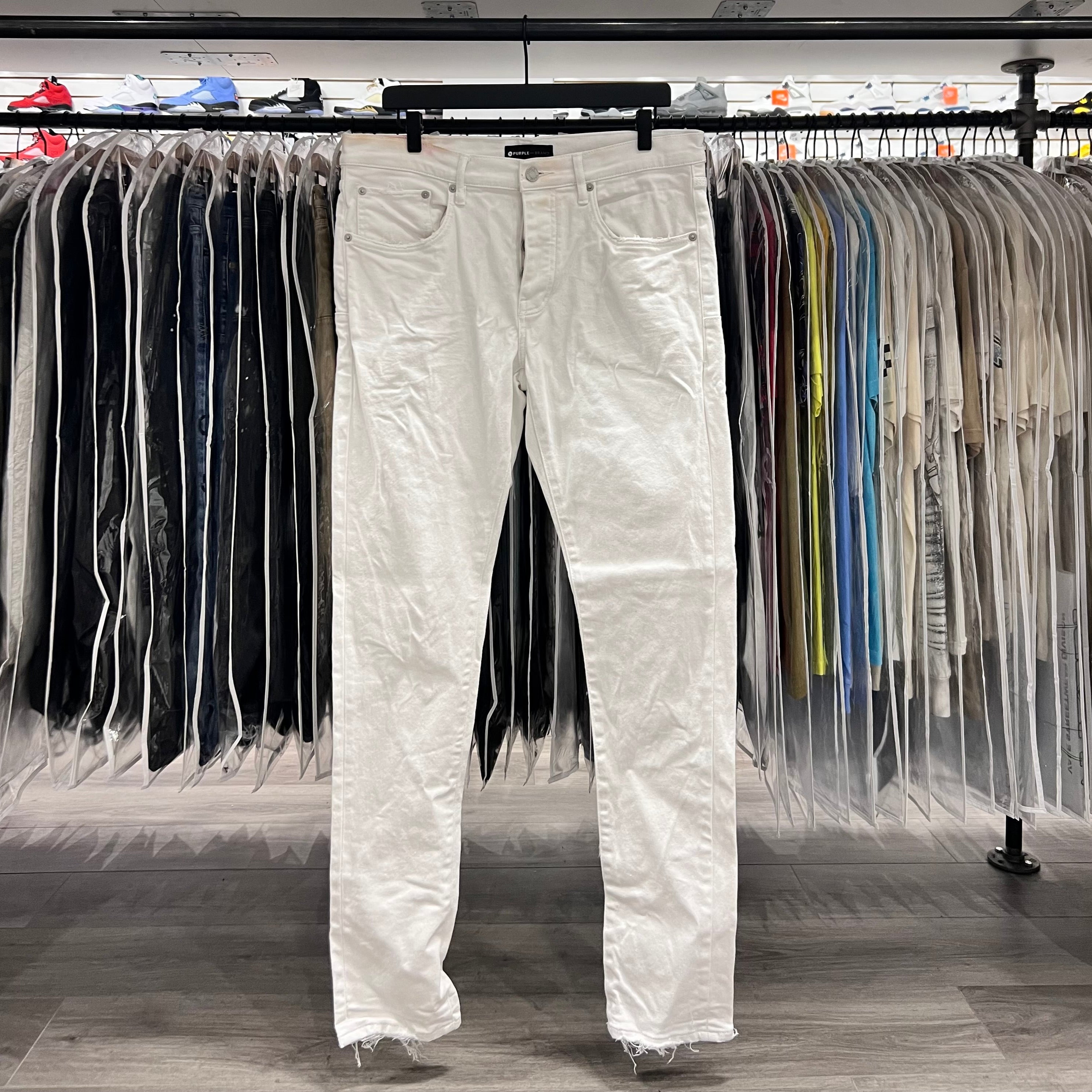 Purple Jeans All White (Lightly Worn)