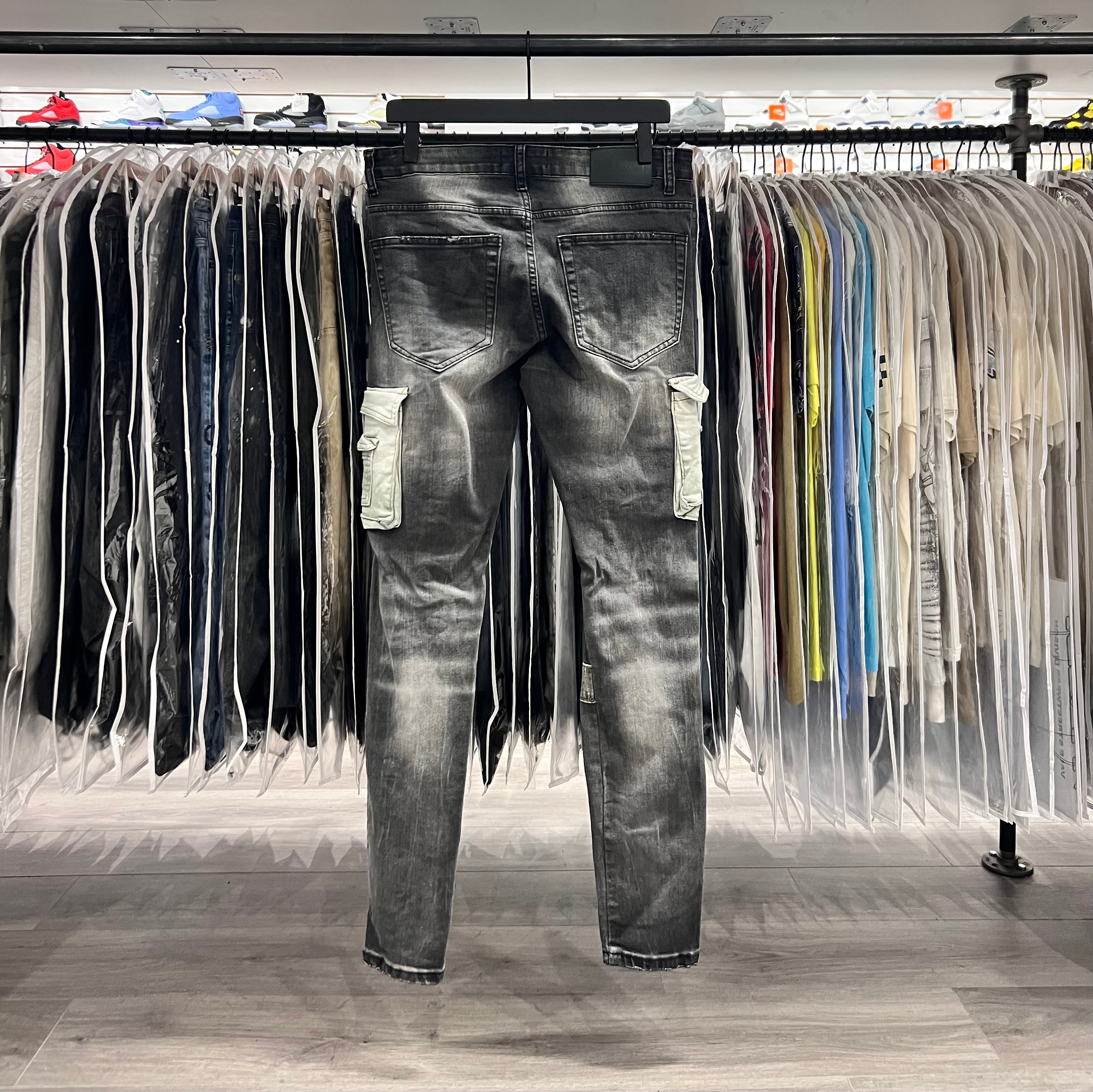 THRT Jeans Grey Wash Side Pockets (Lightly Worn)