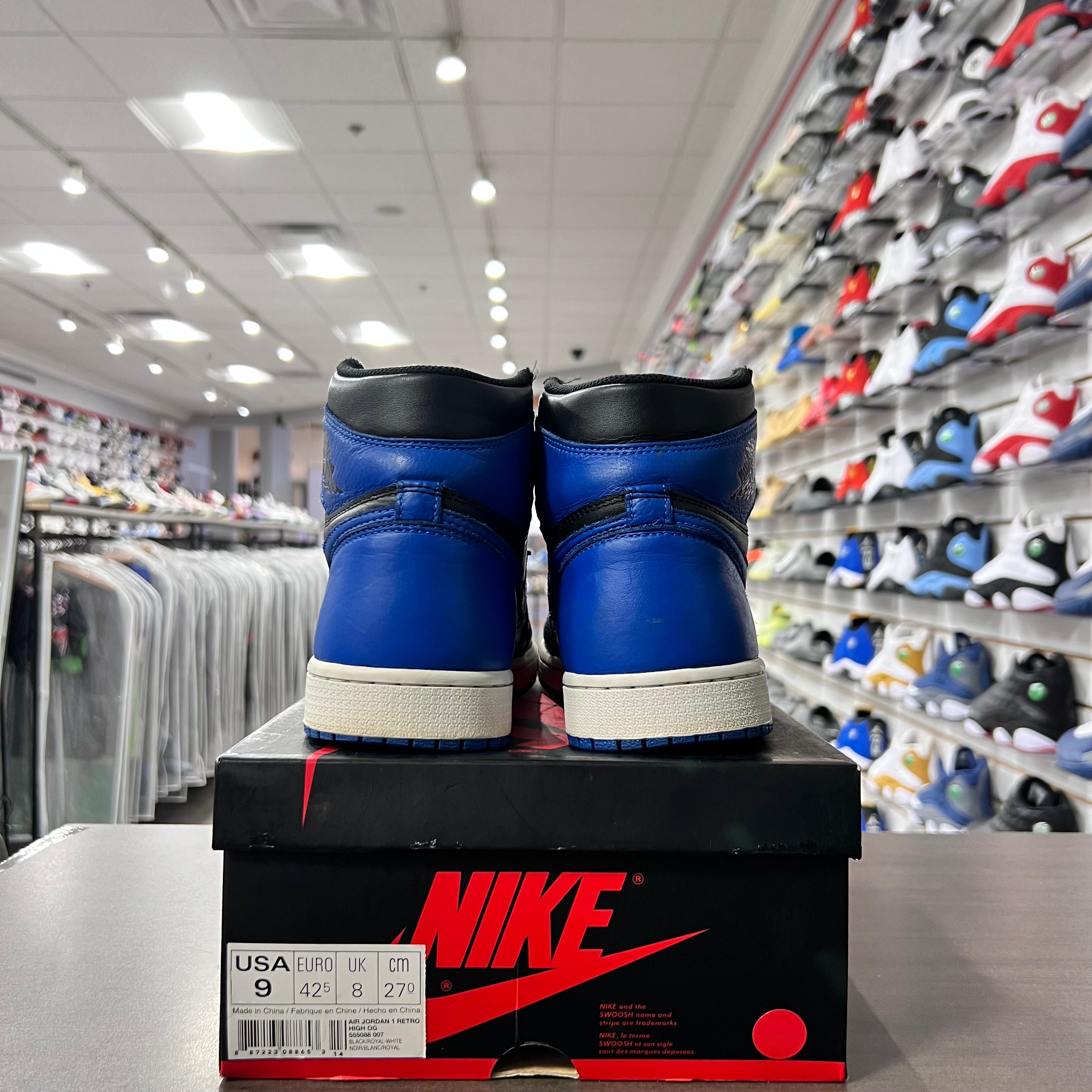 Jordan Retro 1 High Og Mens Royal (2017)(Lightly Worn)