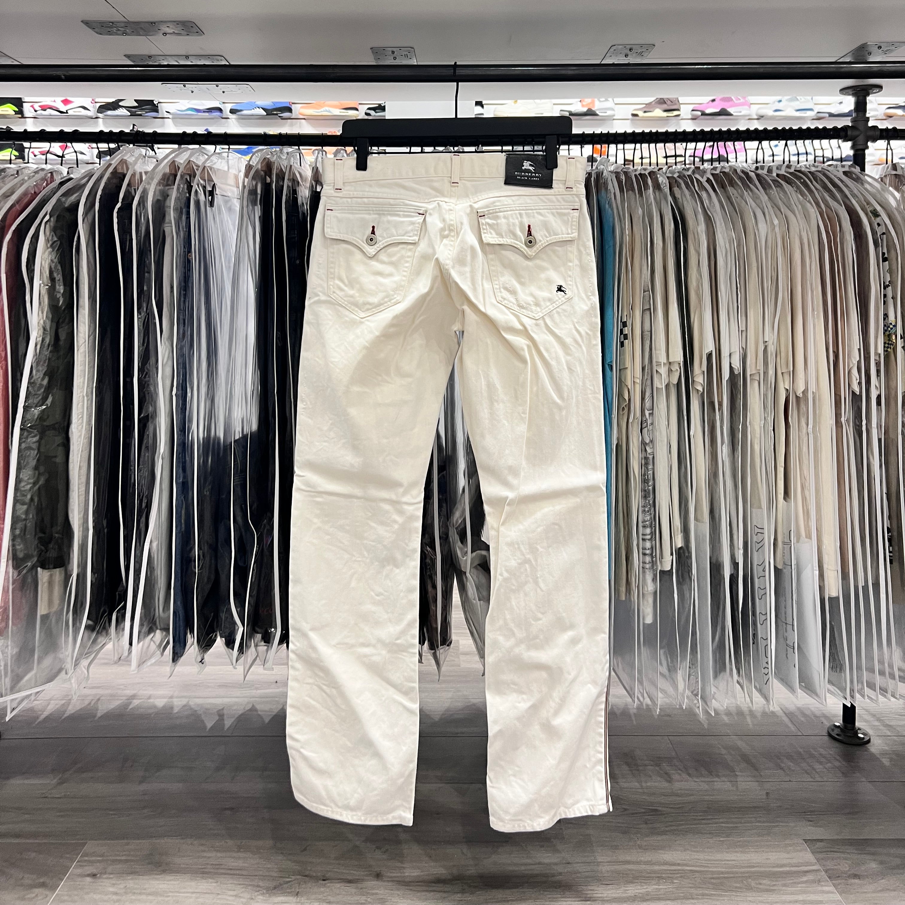 Burberry Jeans White Pinstripe (Lightly Worn)