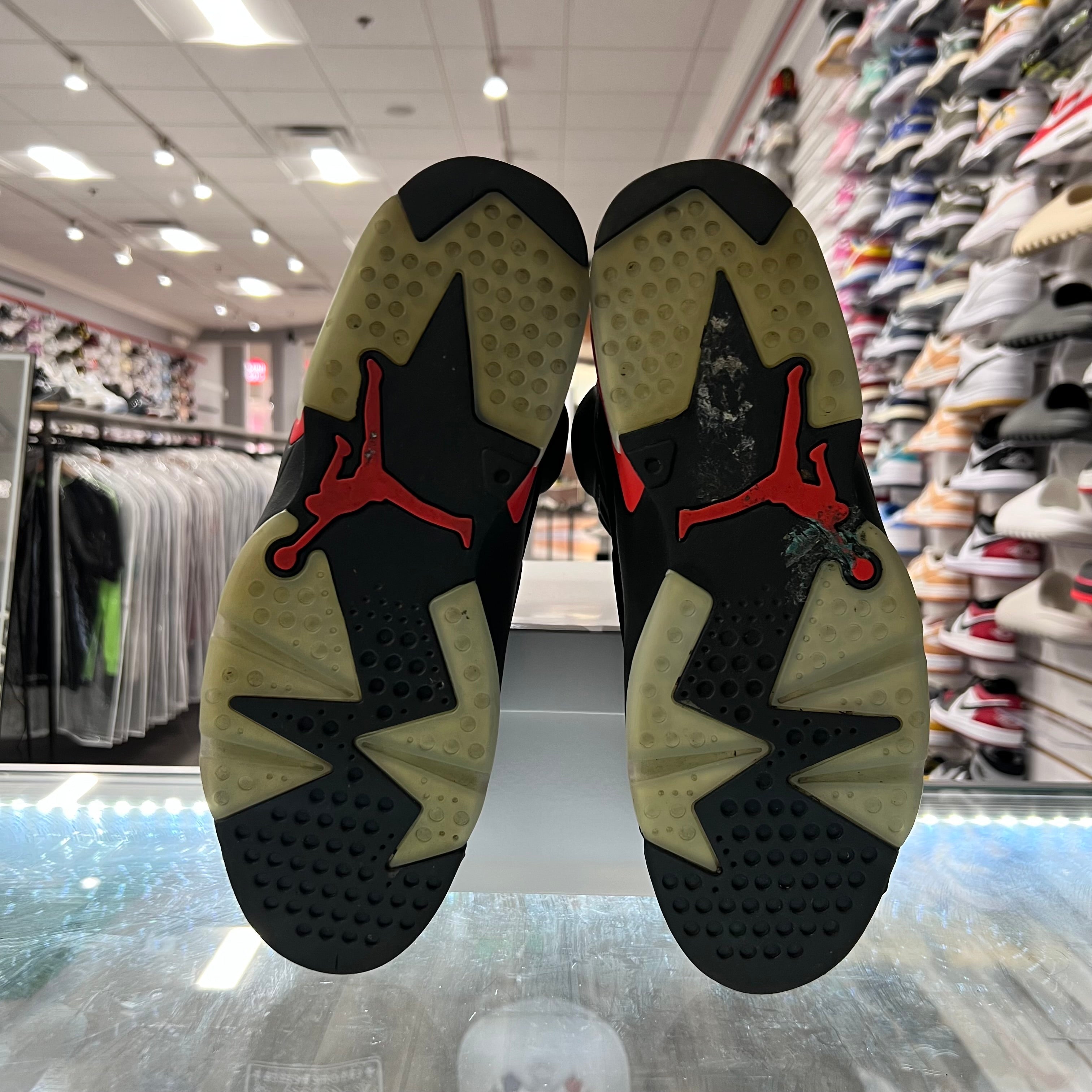 Jordan Retro 6 Mens Black Infrared (Lightly Worn+Replacement Box)