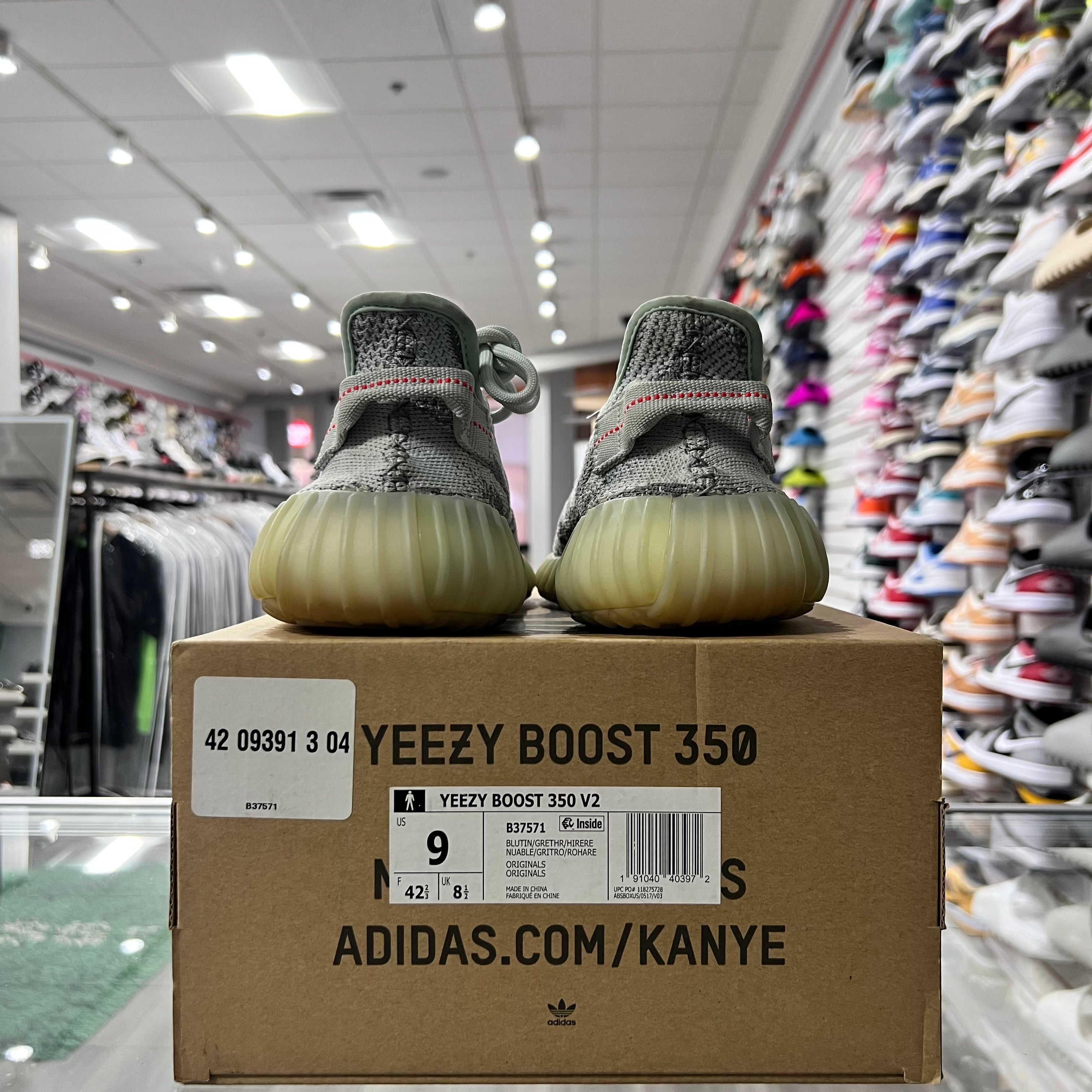 Adidas Yeezys 350 V2 Blue Tint (Lightly Worn)