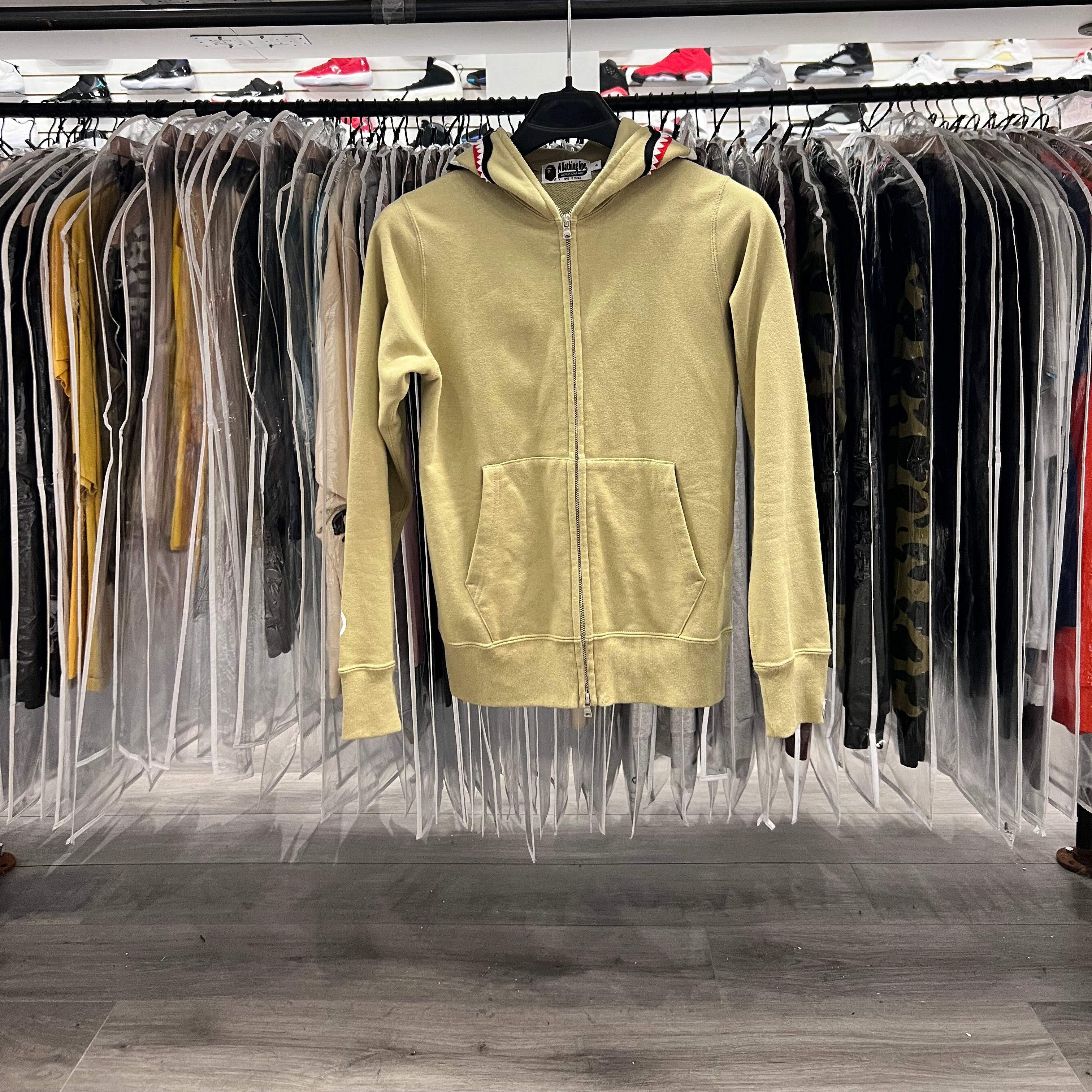 A Bathing Ape Bape Hoodie Olive (Lightly Worn)