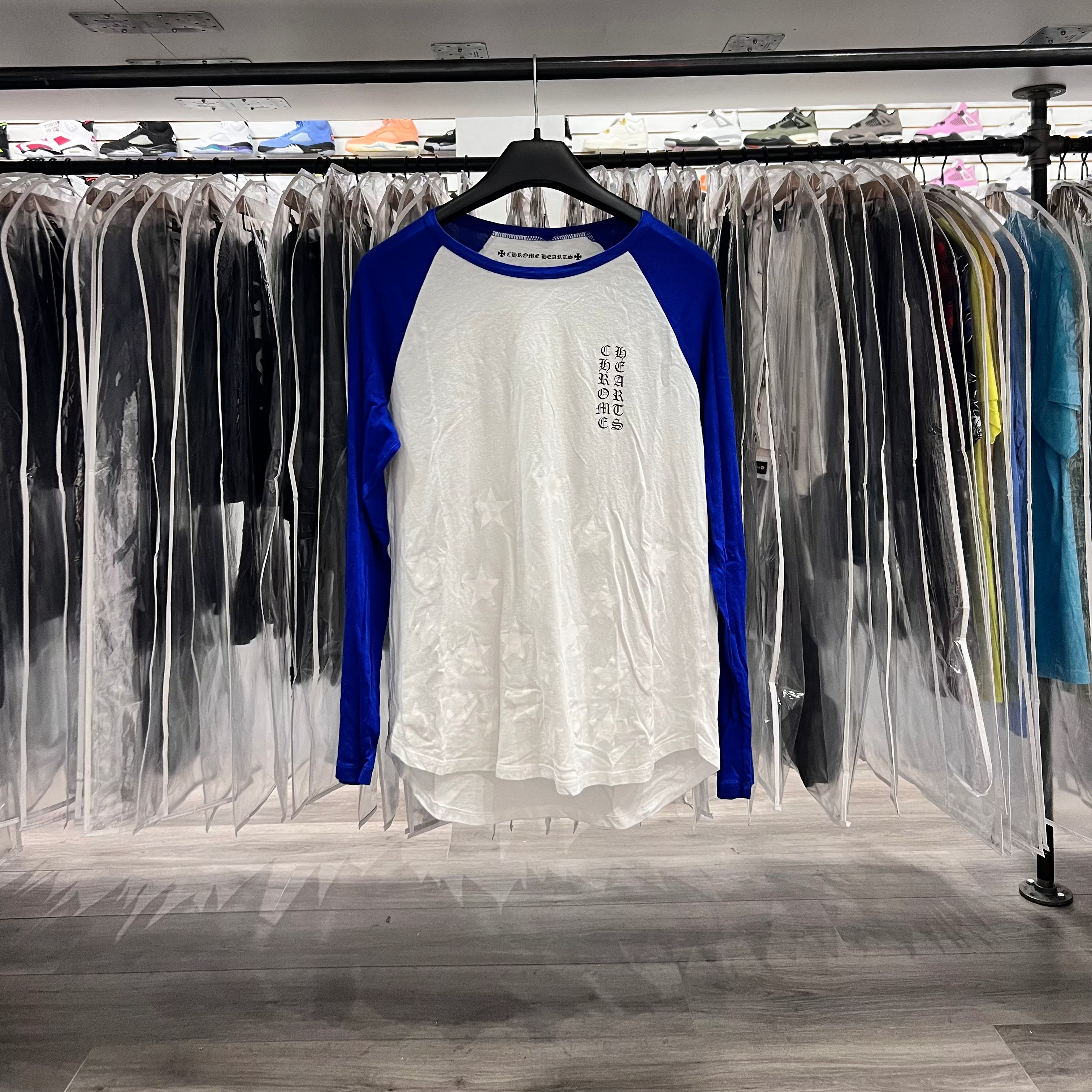 Chrome Hearts Long-Sleeve Tee Blue White (Lightly Worn+Vintage)