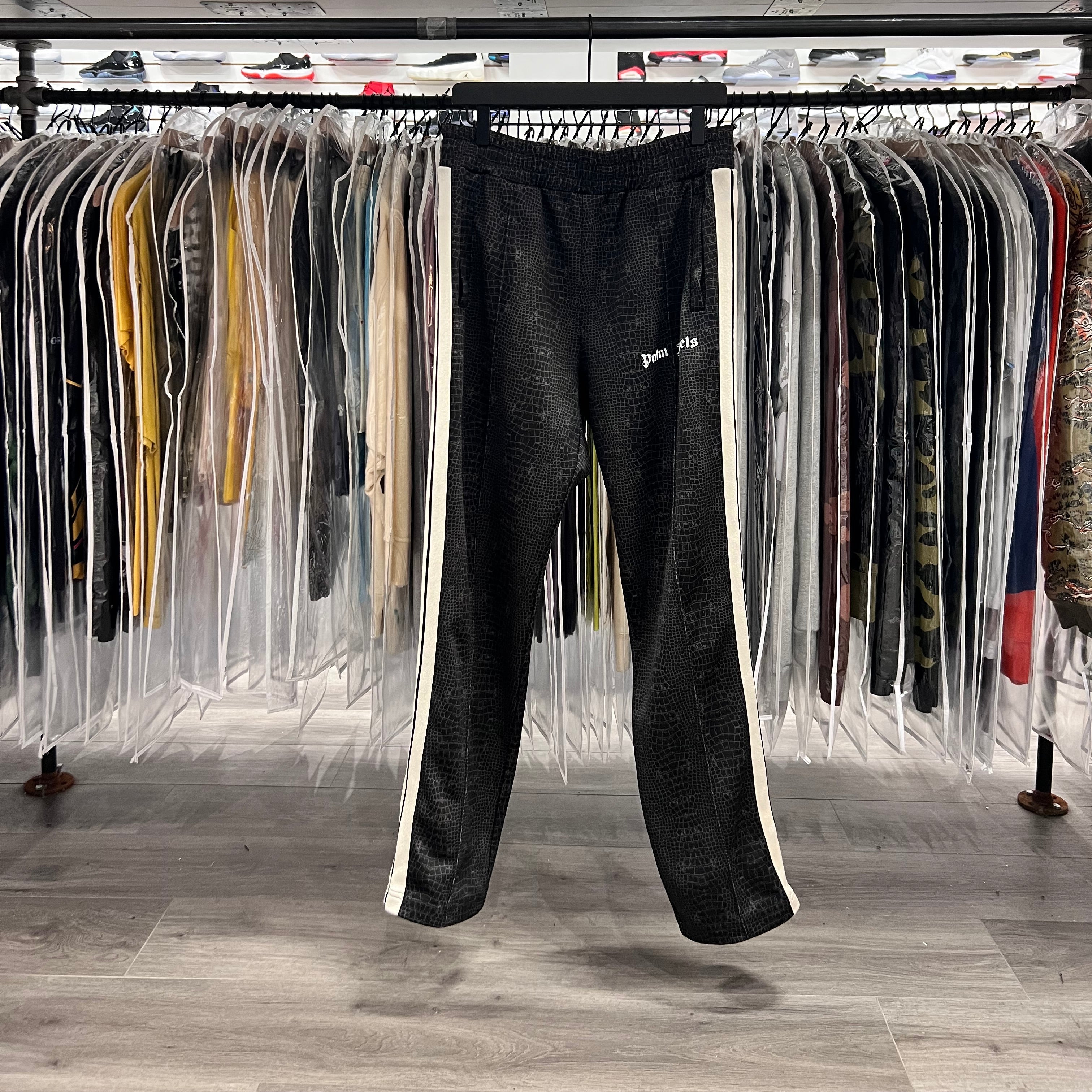 Palm Angles Snake Skin Printed Track Pants (Lightly Worn)