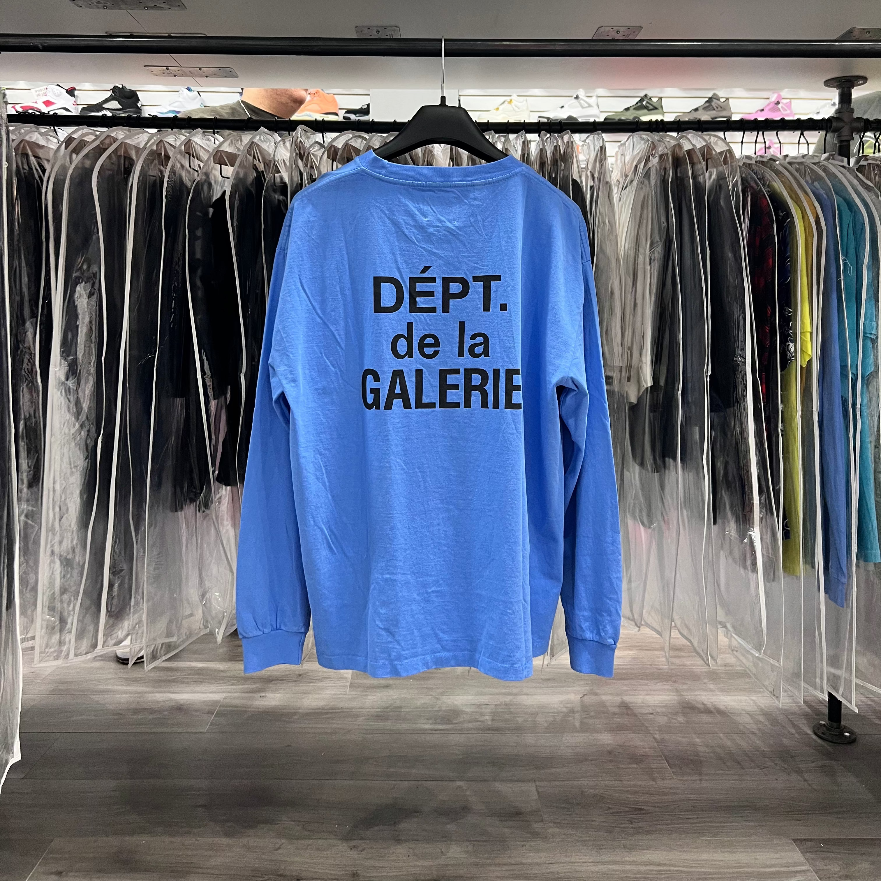 Gallery Dept French Logo Long-Sleeve Tee Blue