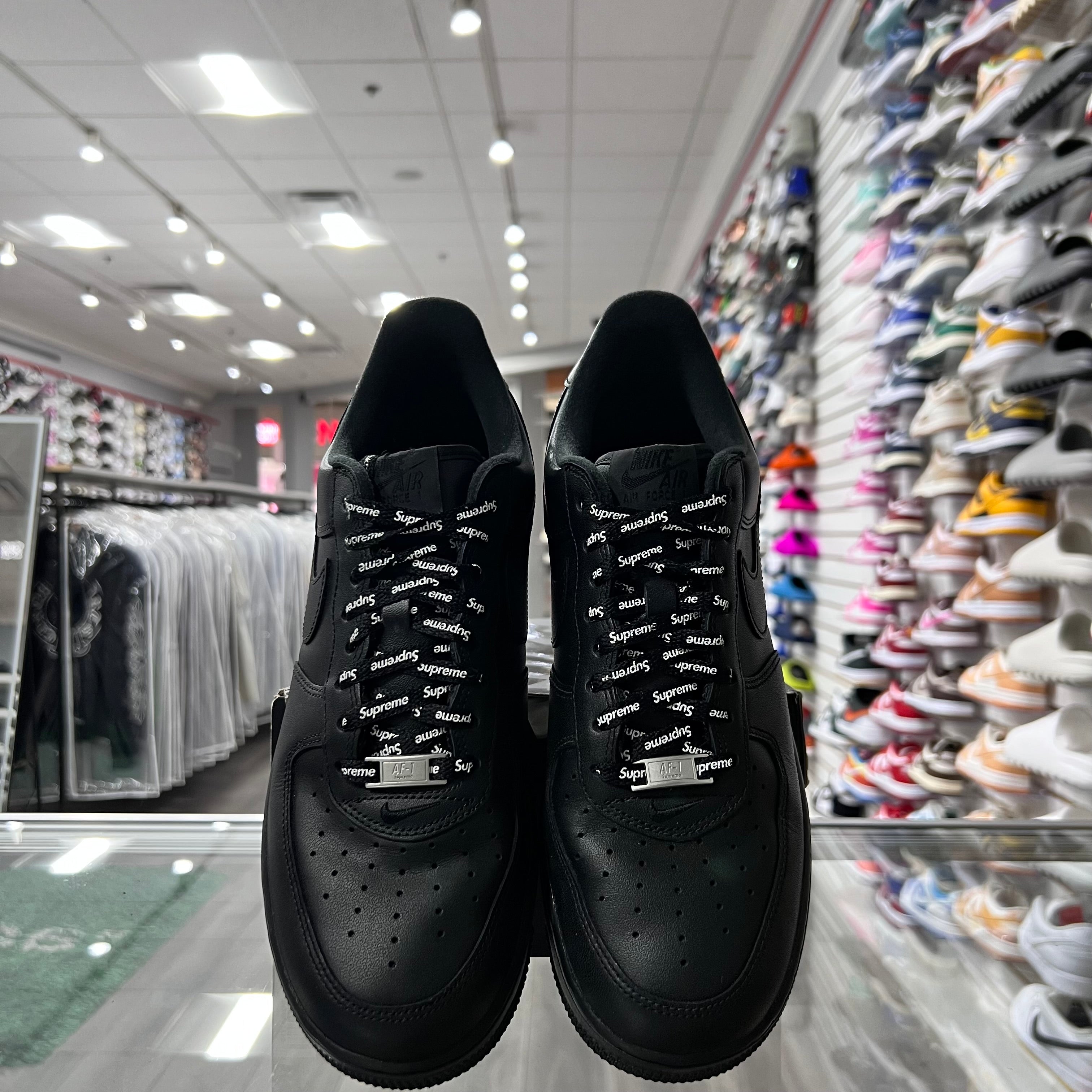 Nike X Supreme AF1 Black (Lightly Worn)