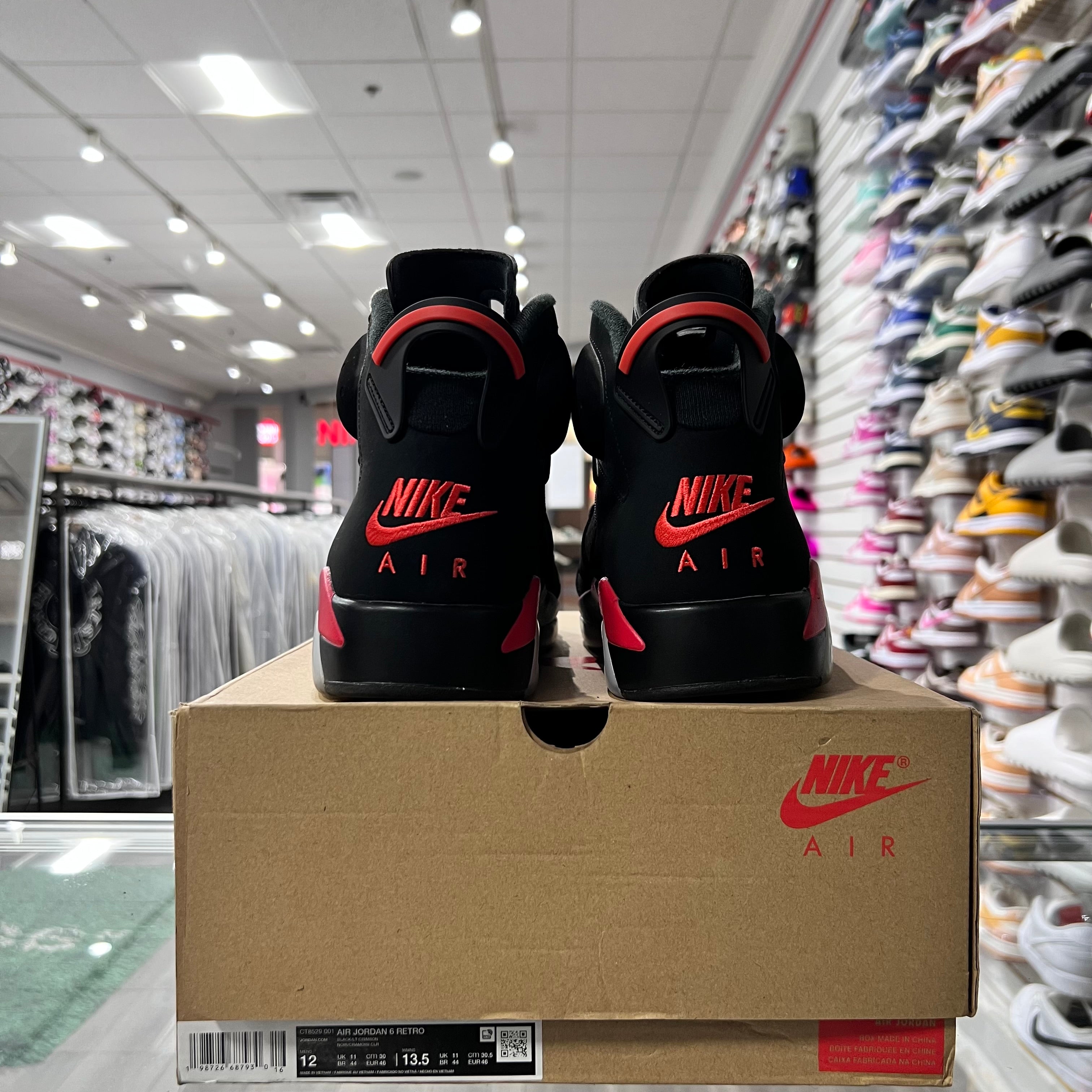 Jordan Retro 6 Mens Infrared Salesman (Lightly Worn)