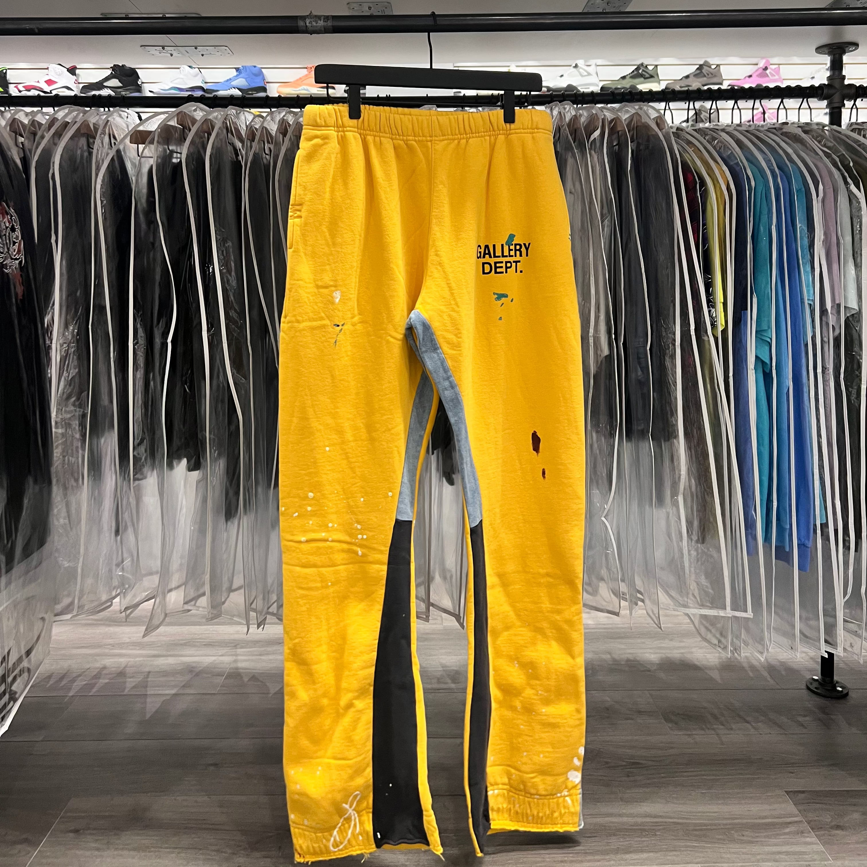 Gallery Dept Sweatpants Canary Yellow (Lightly Worn)