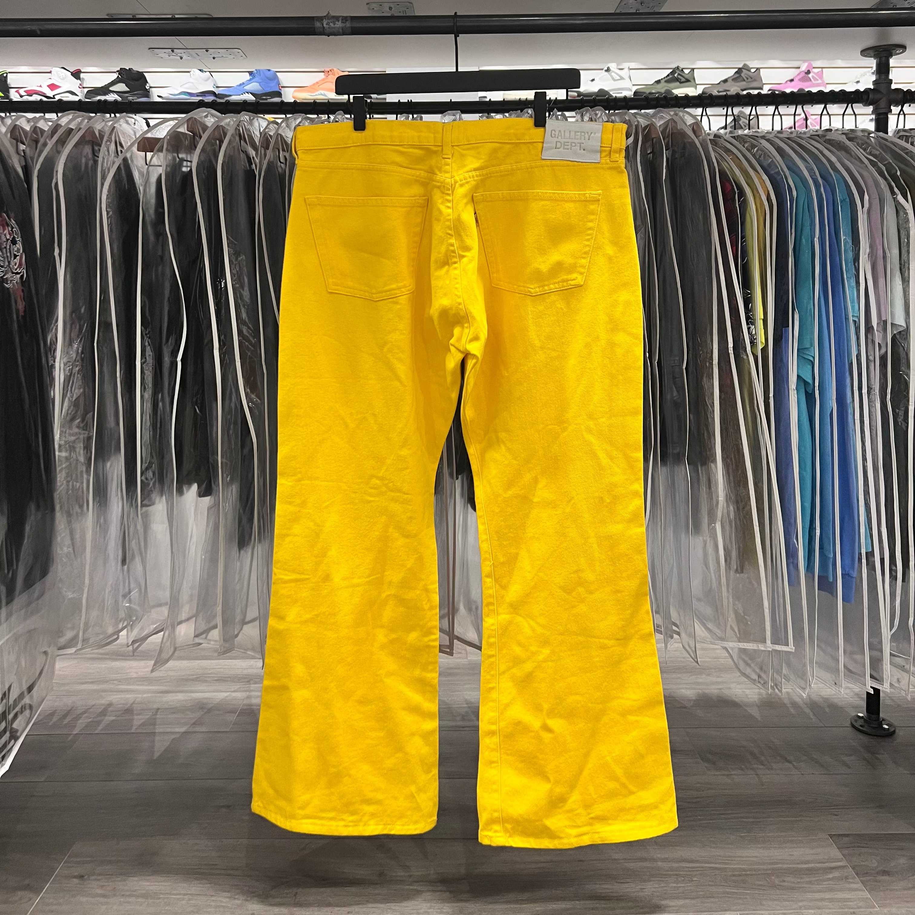 Gallery Dept. Flare Jeans Yellow (Lightly Worn)