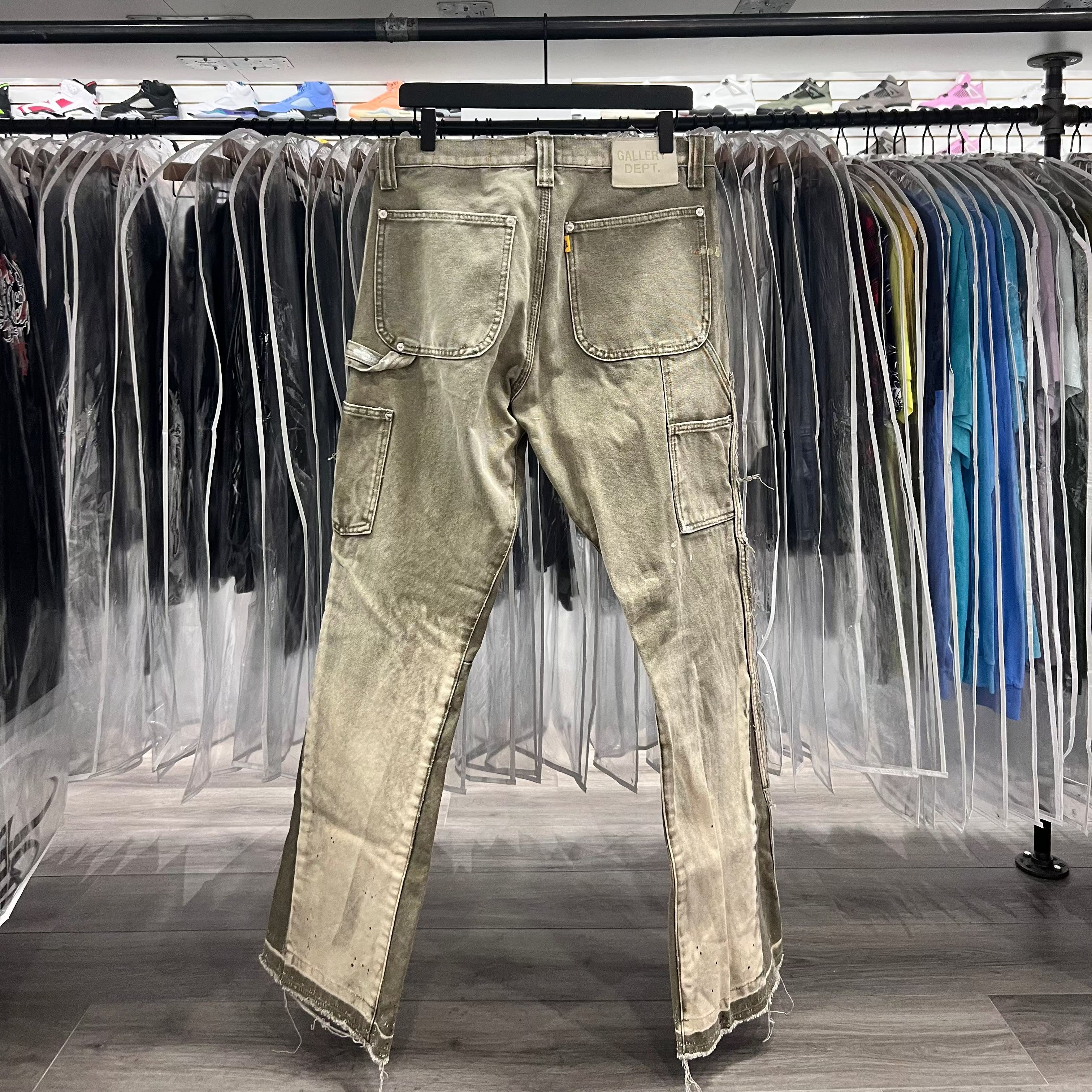 Gallery Dept La Flare Carpenter Pants Moss (Lightly Worn)