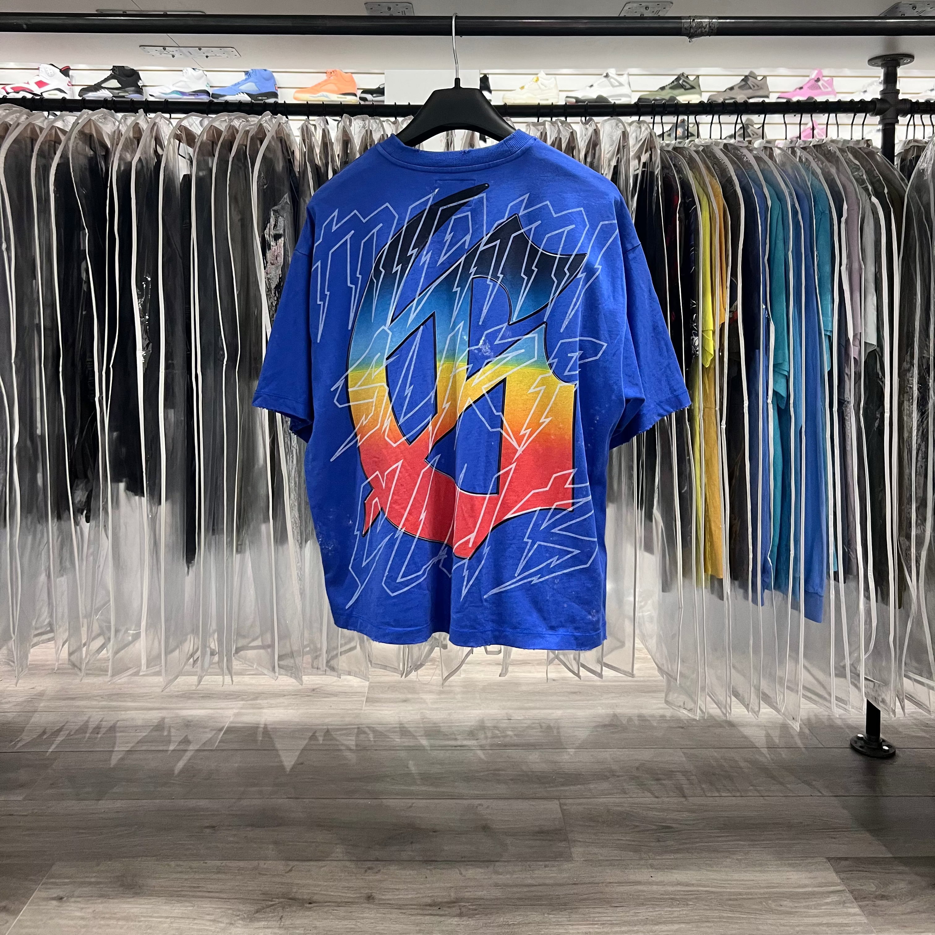 Godspeed Skeleton Tee Blue (Lightly Worn)