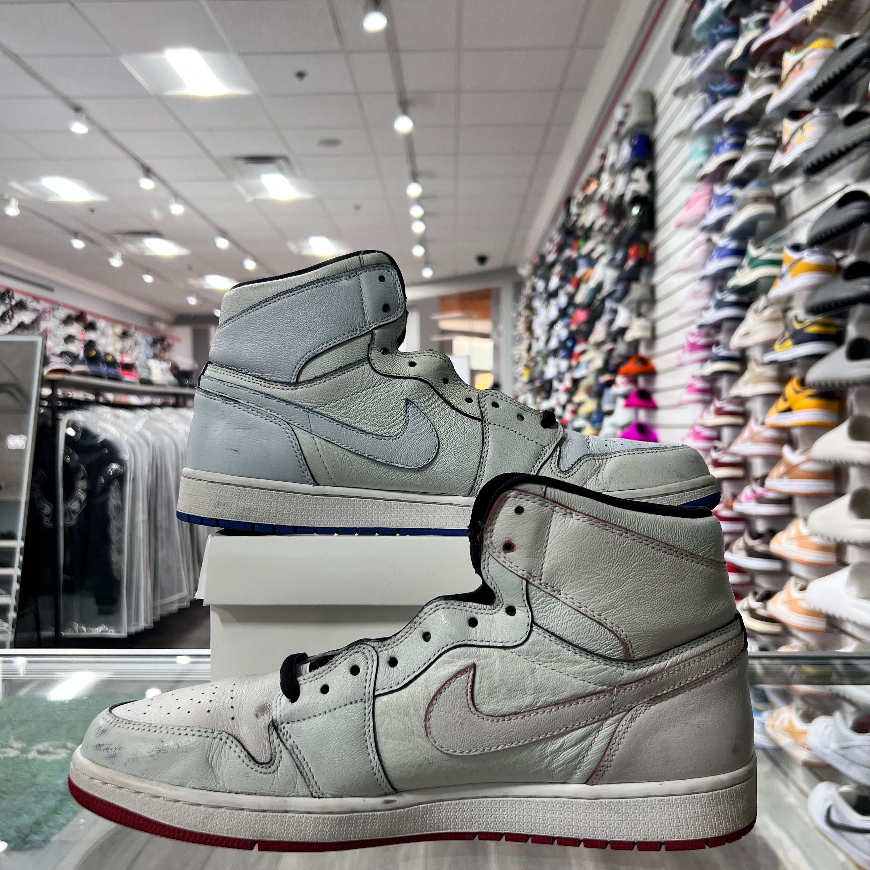 Jordan Retro 1 High SB Mens Lance Mountain White (Lightly Worn+Replacement Box)