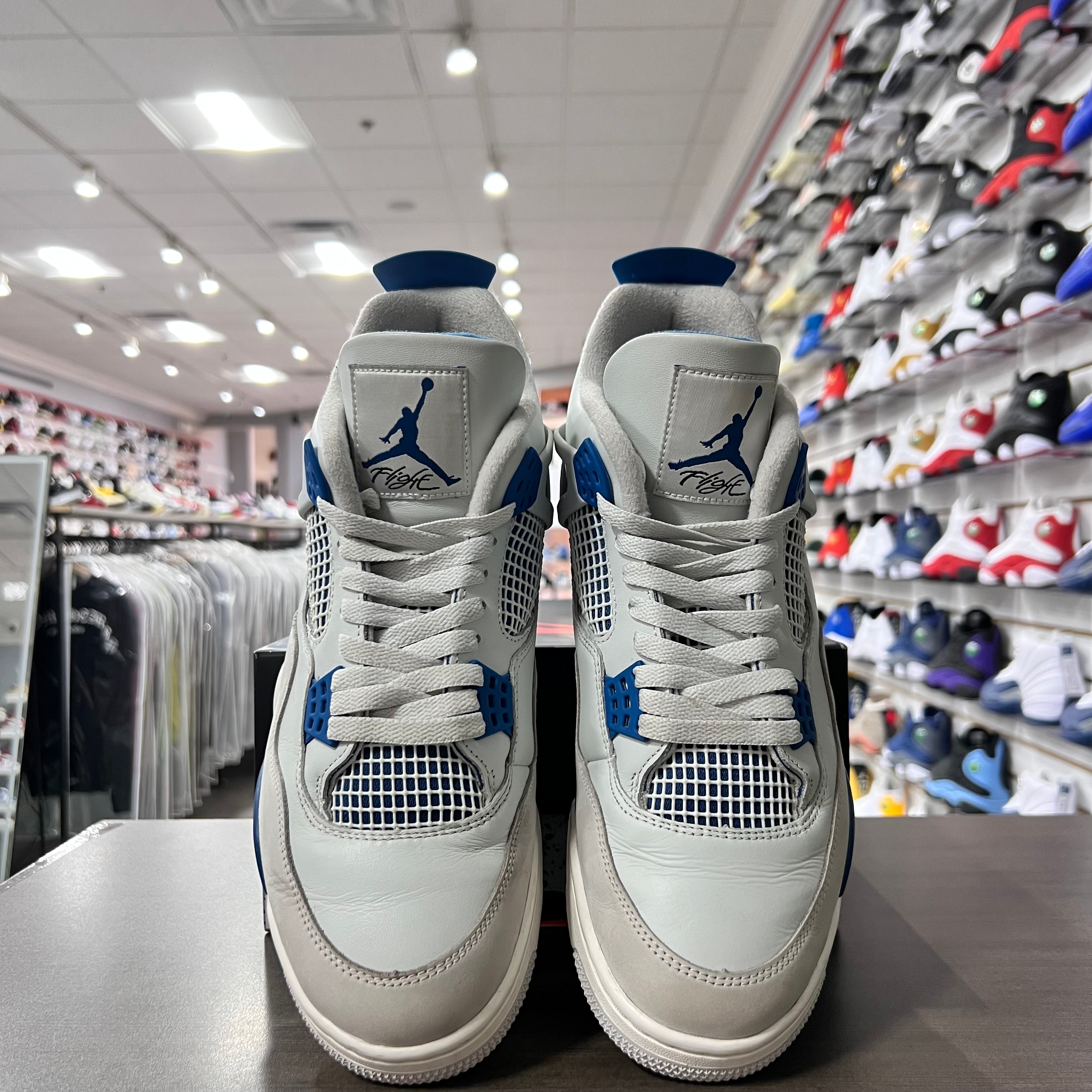 Jordan Retro 4 Mens Military Blue (Lightly Worn)