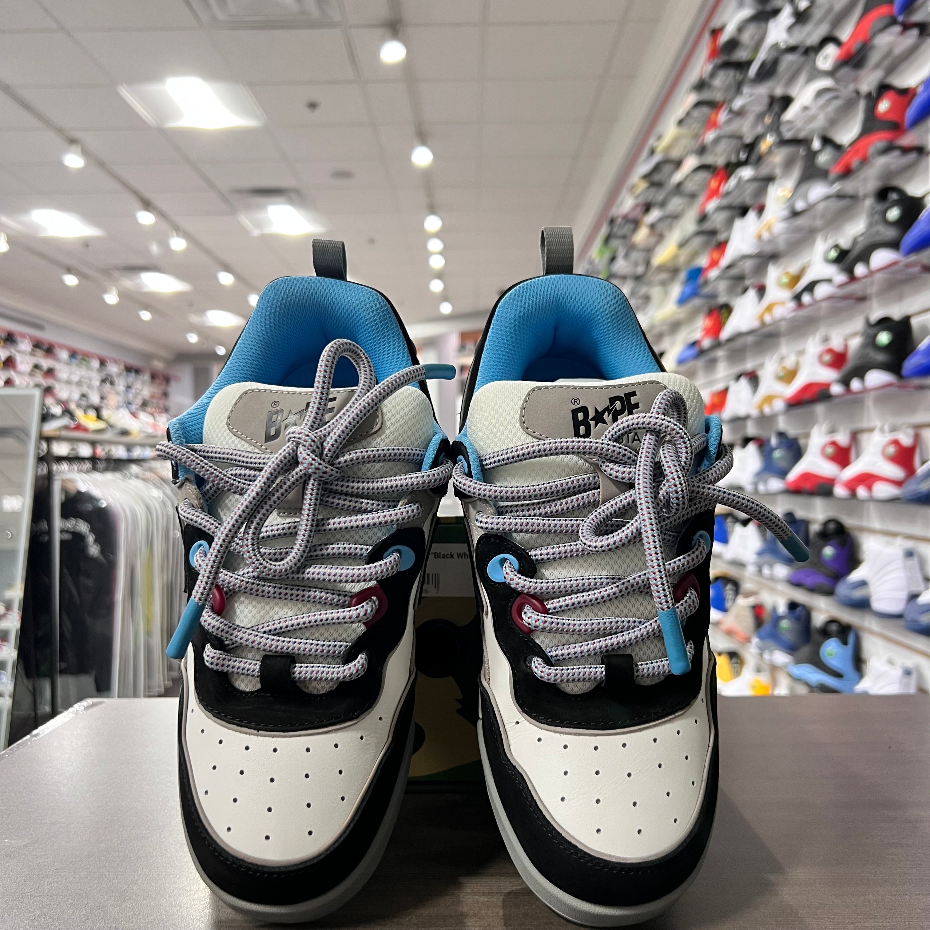 A Bathing Ape Flip Sta Black White (Lightly Worn)