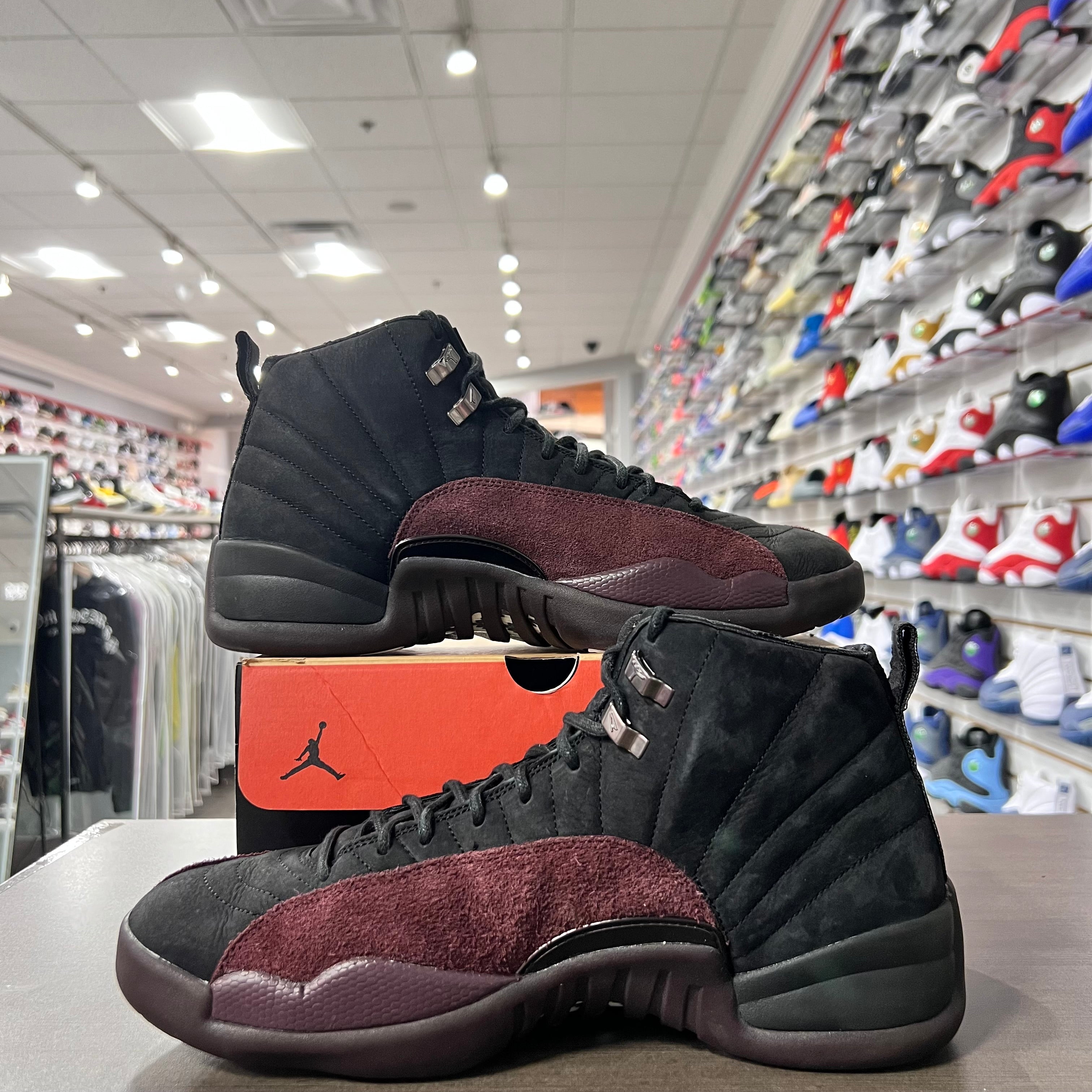 Jordan Retro 12 Womens A Ma Maniere Black (Lightly Worn)