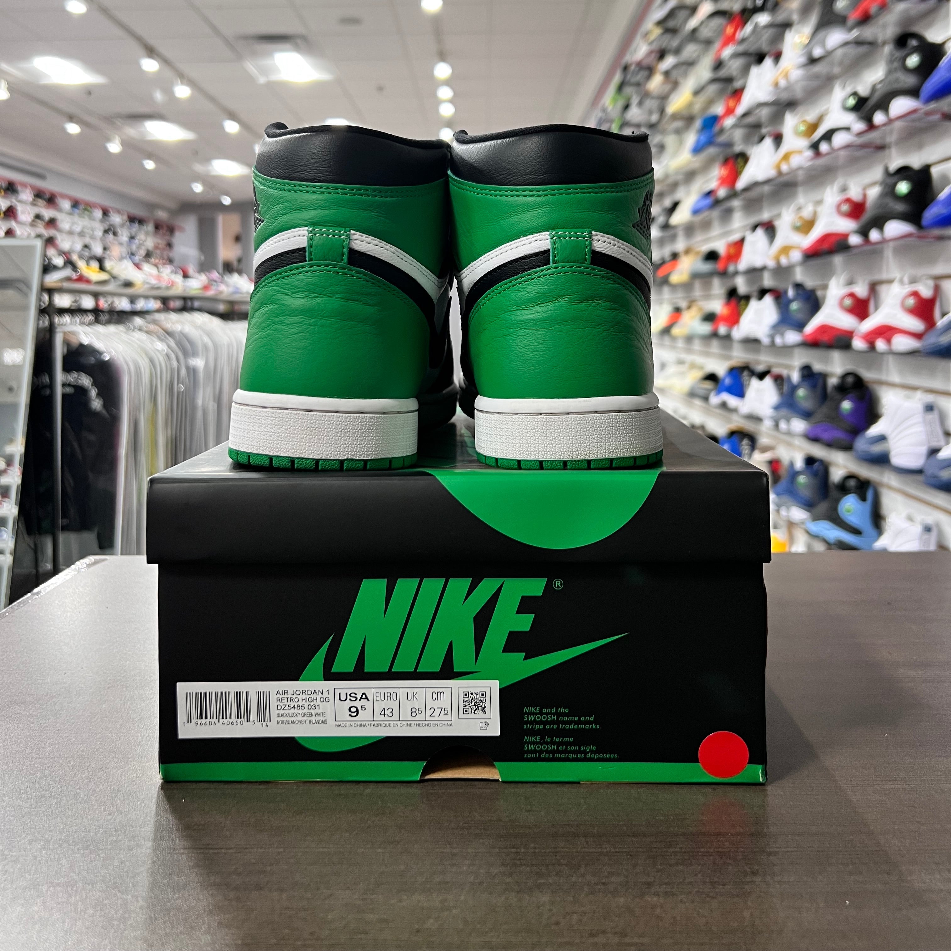 Jordan Retro 1 High Og Mens Lucky Green (Lighlty Worn)
