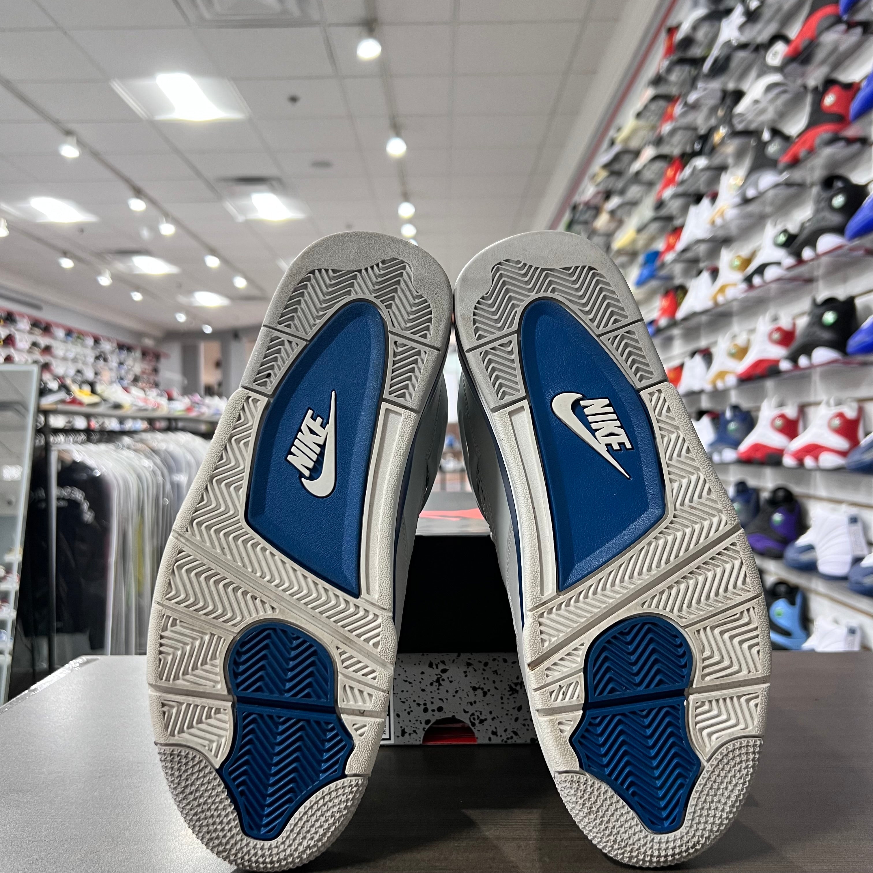 Jordan Retro 4 Mens Military Blue (Lighlty Worn)