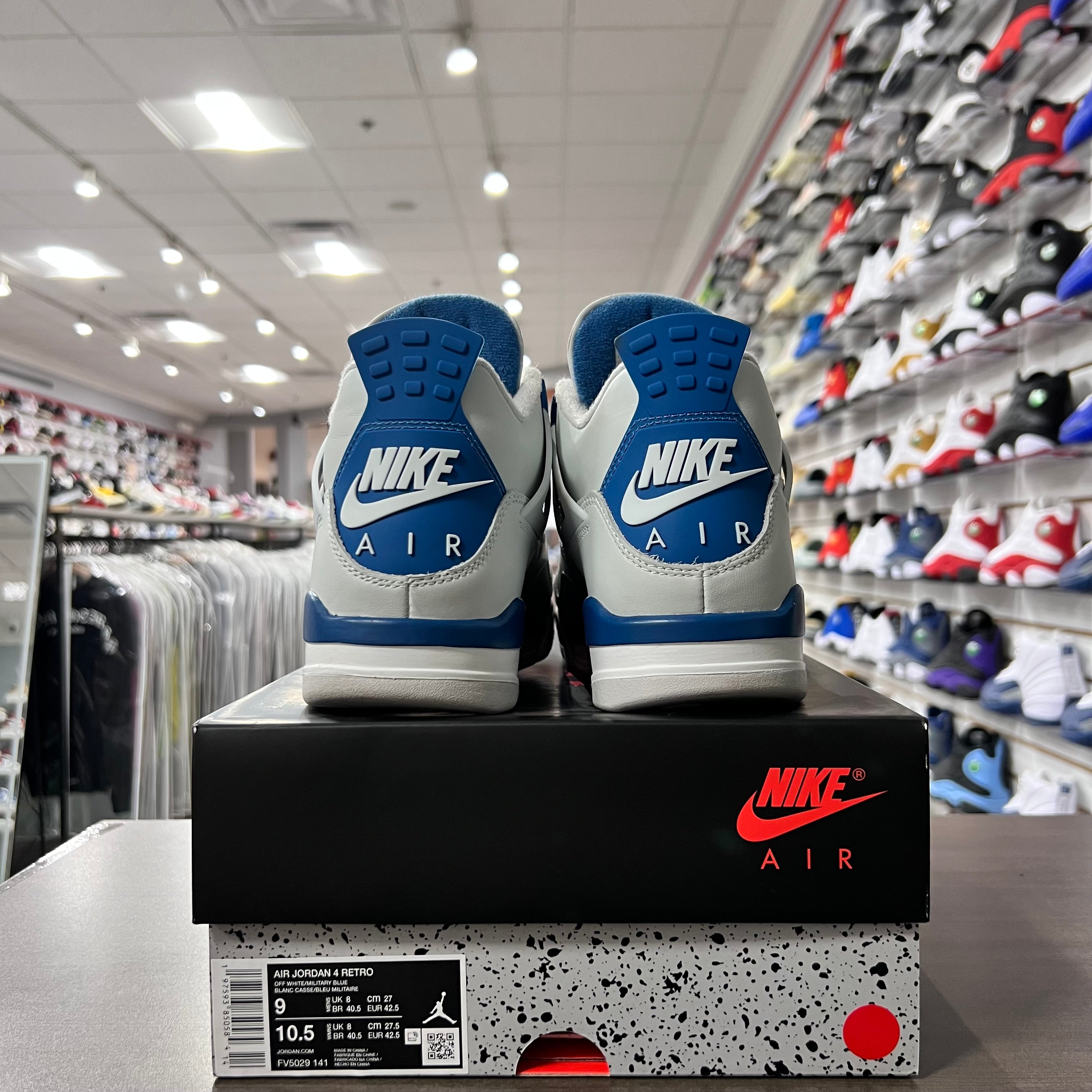 Jordan Retro 4 Mens Military Blue (Lighlty Worn)