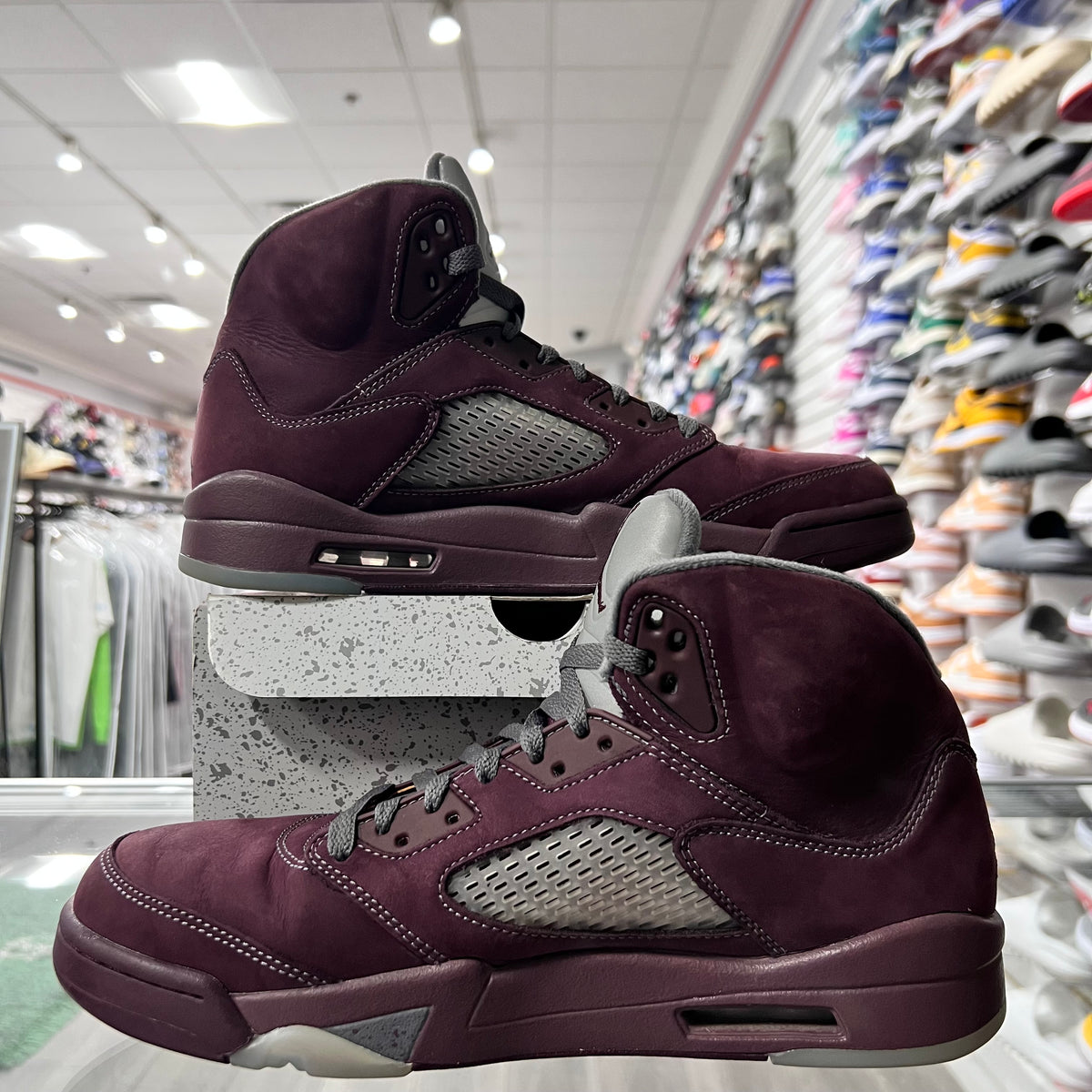 Jordan Retro 5 Mens Burgundy (Lightly Worn)