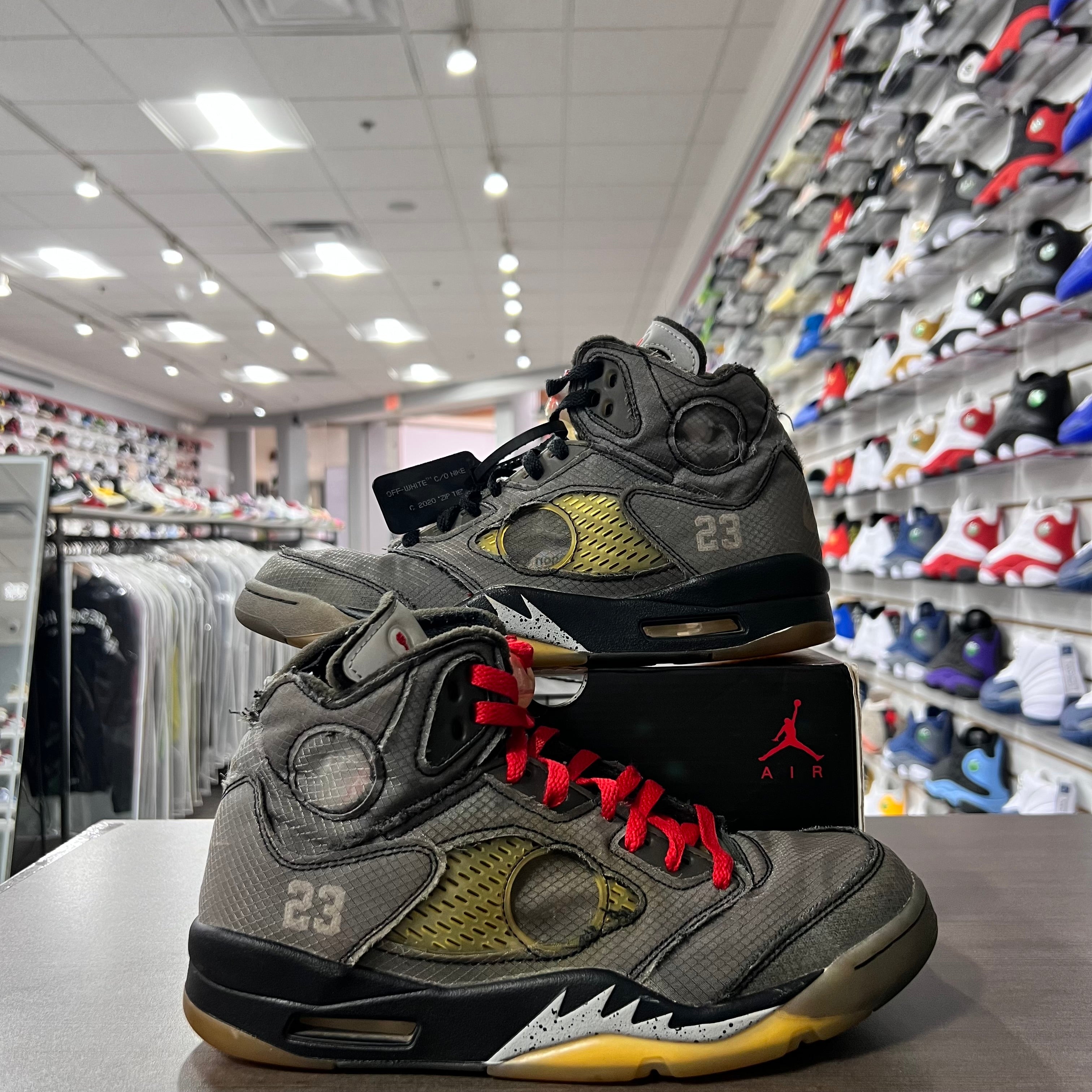 Jordan Retro 5 Mens Off White Muslin (Lighlty Worn)