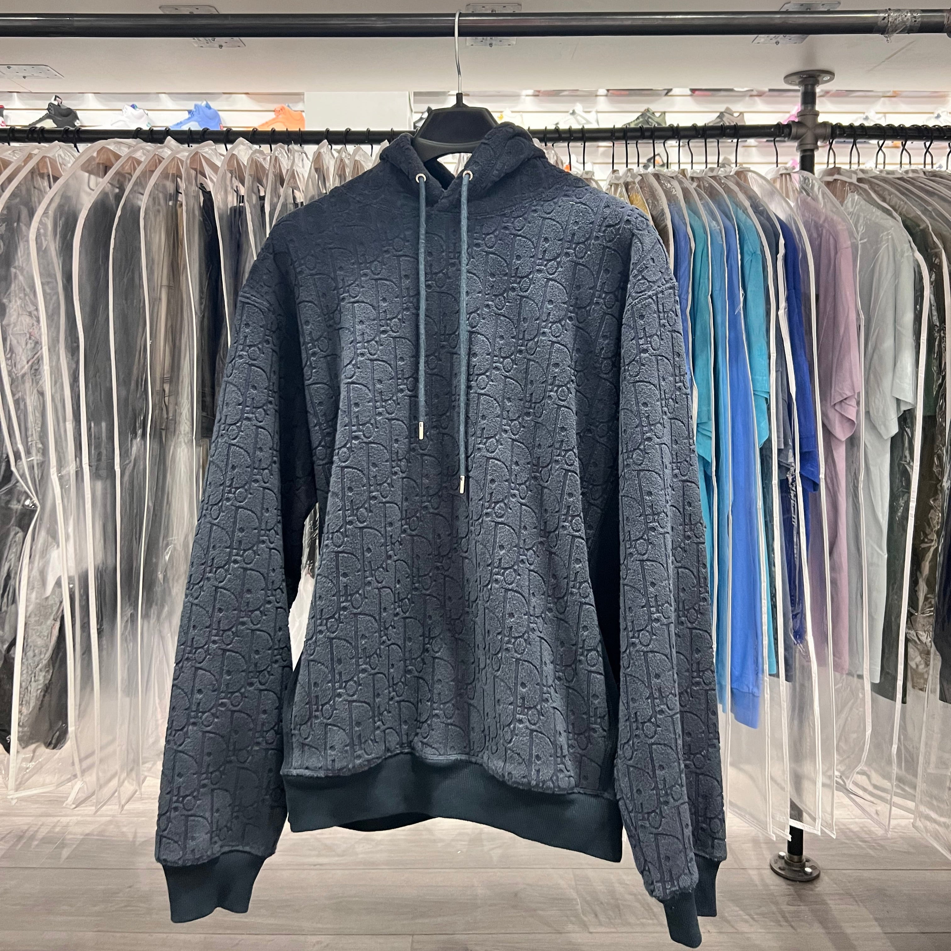 Dior Towel Hoodie Navy (Lightly Worn)