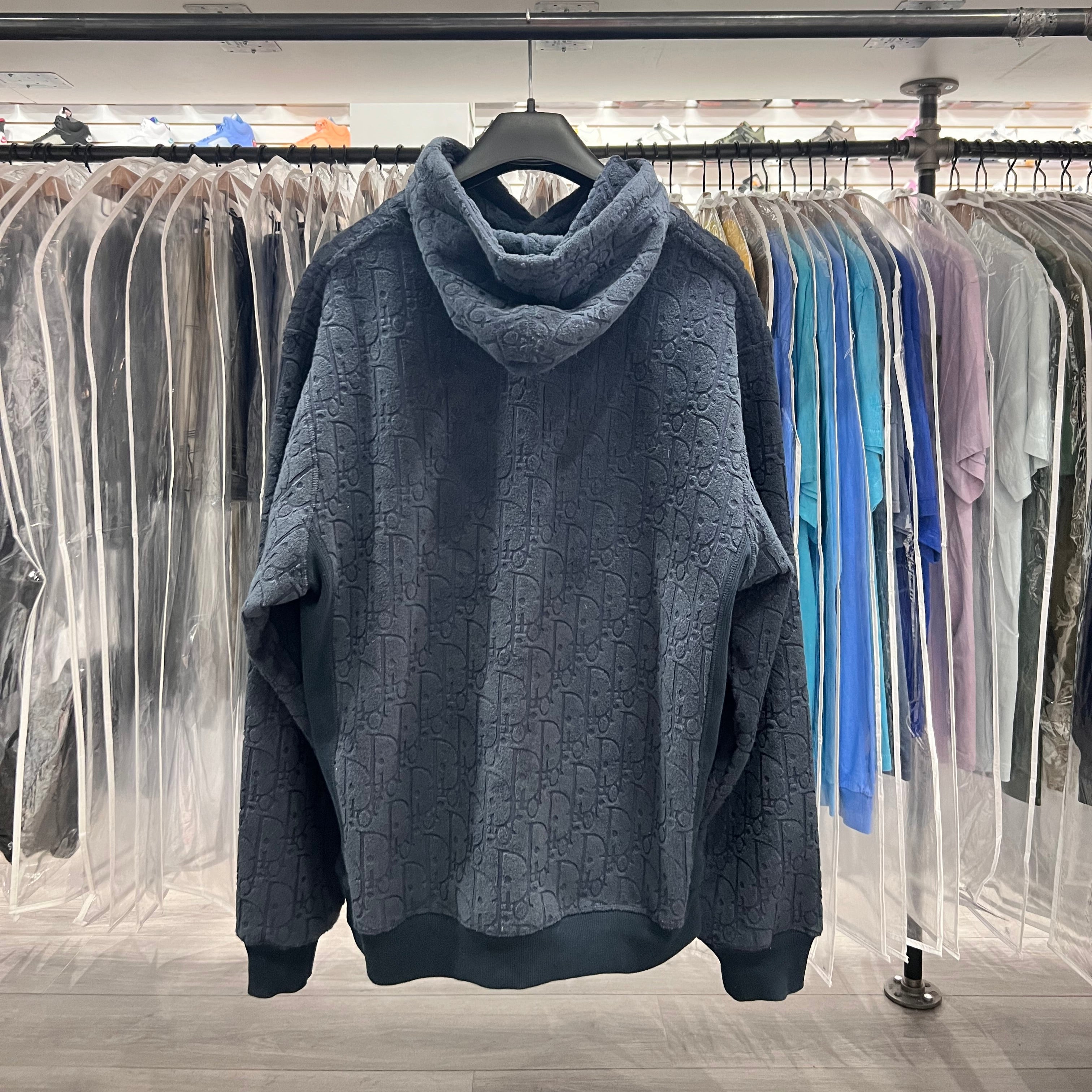 Dior Towel Hoodie Navy (Lightly Worn)