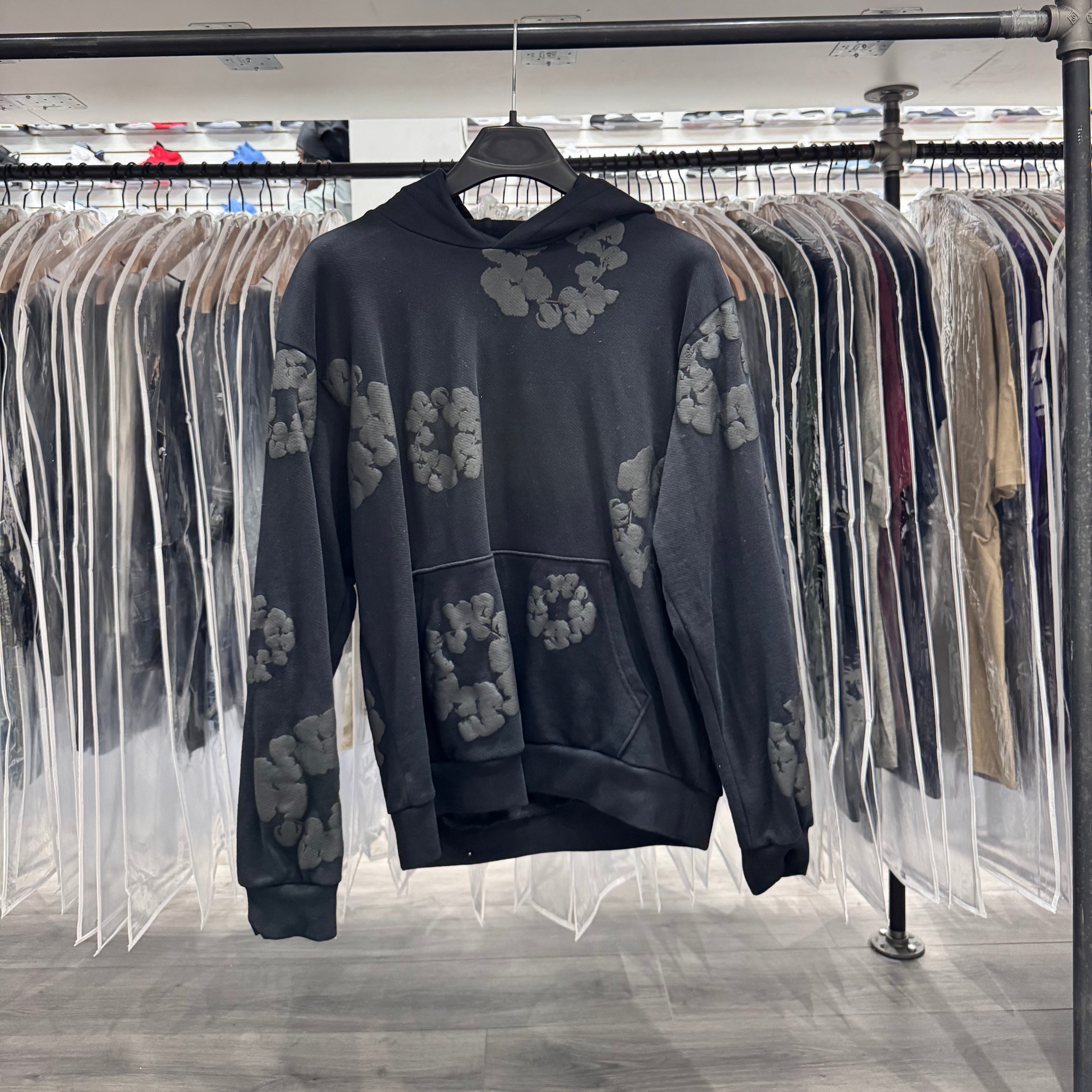 Denim Tears Hoodie Black Mono Chrome (Lightly Worn)