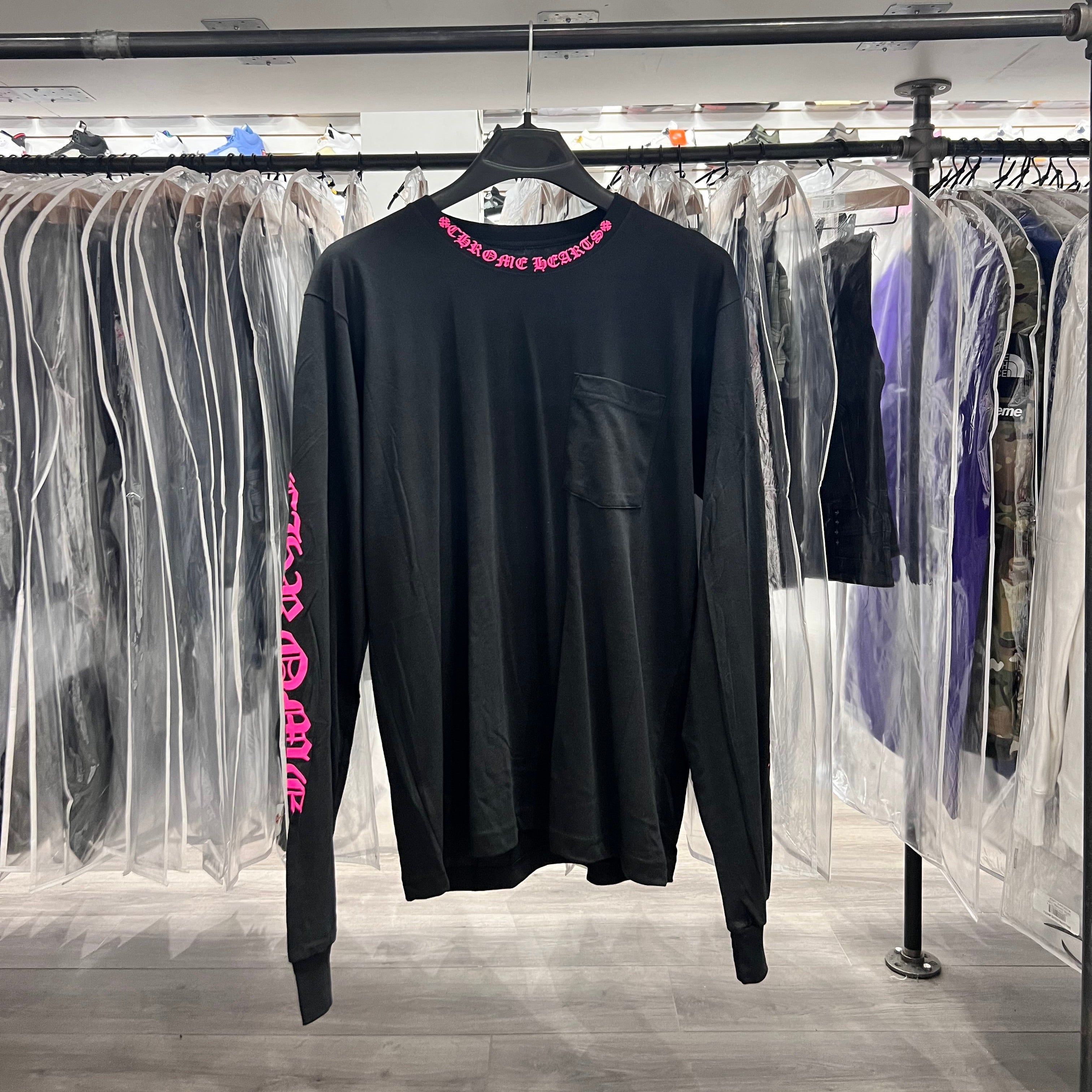 Chrome Hearts Long Sleeve Pink Black