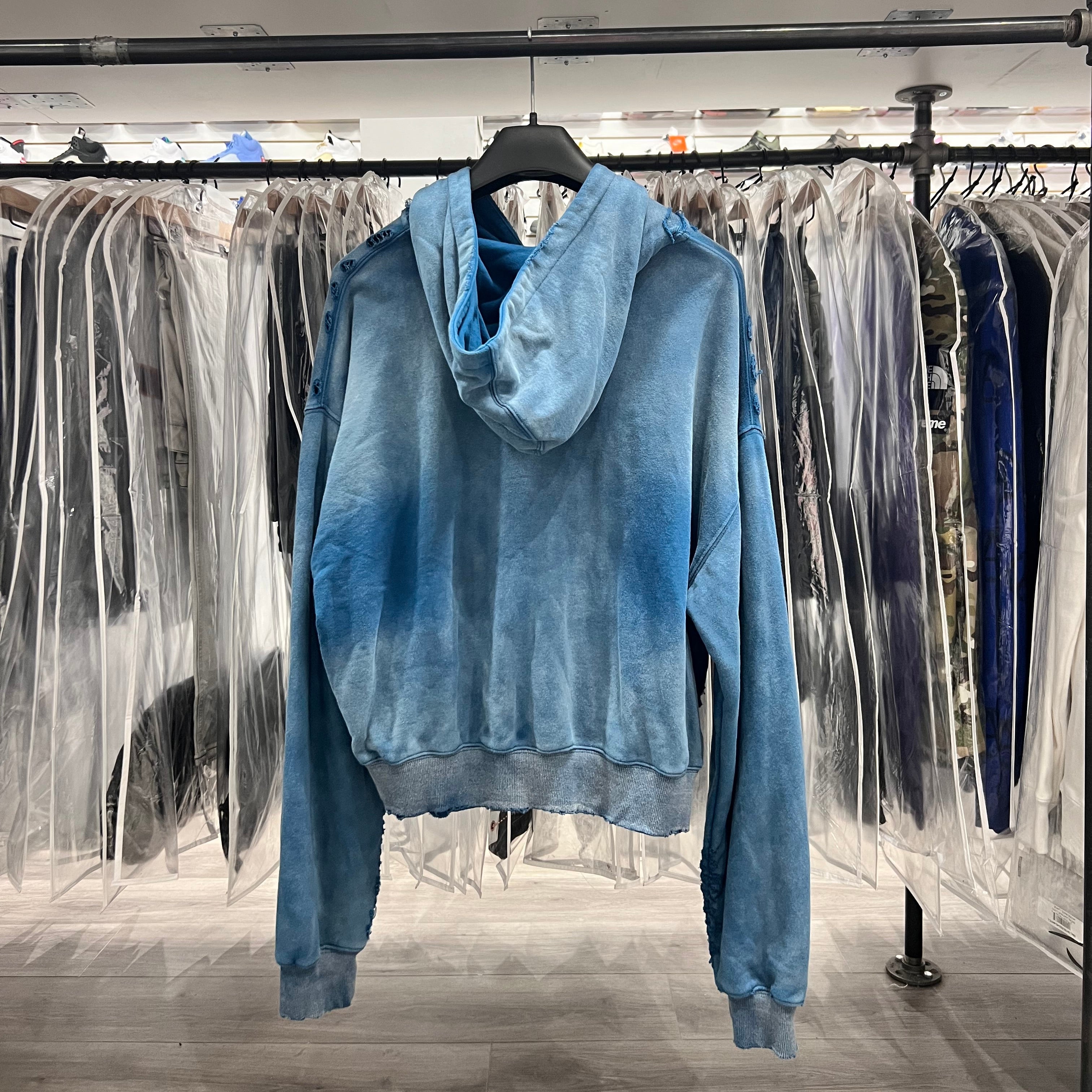 Vale Valley Hoodie Faded Blue (Lightly Worn)