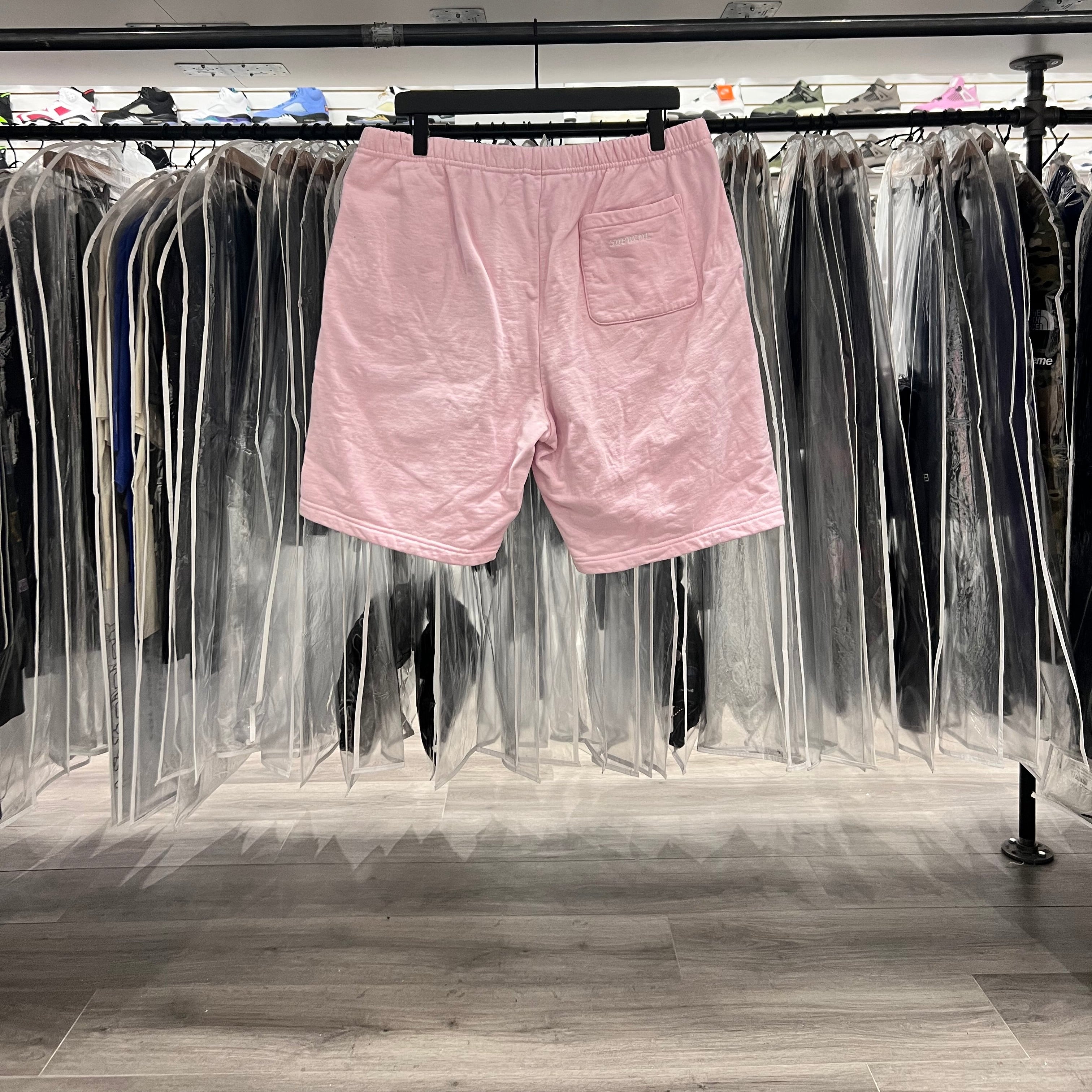 Supreme Shorts Pink White Logos (Lightly Worn)