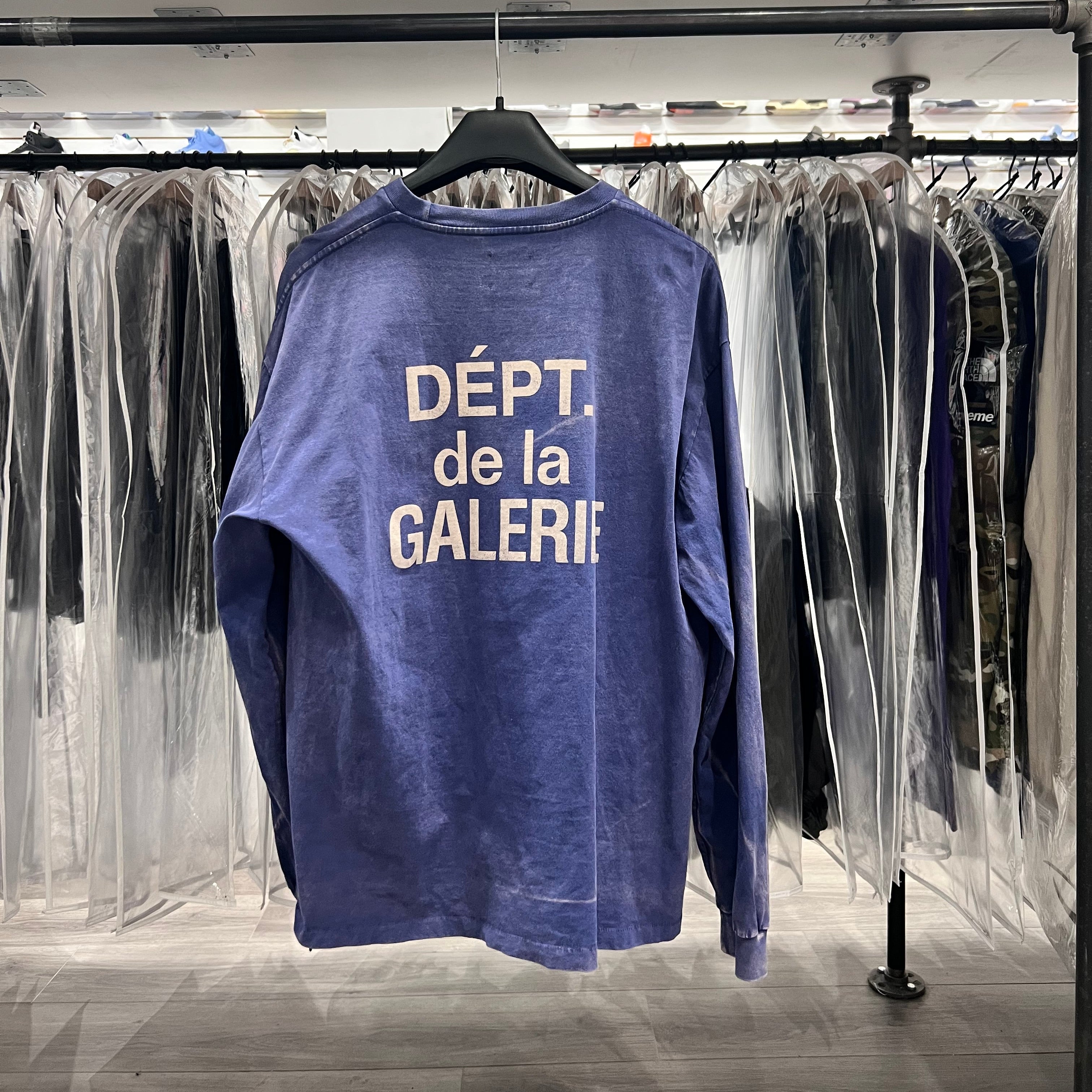 Gallery Dept Navy French Longsleeve Tee