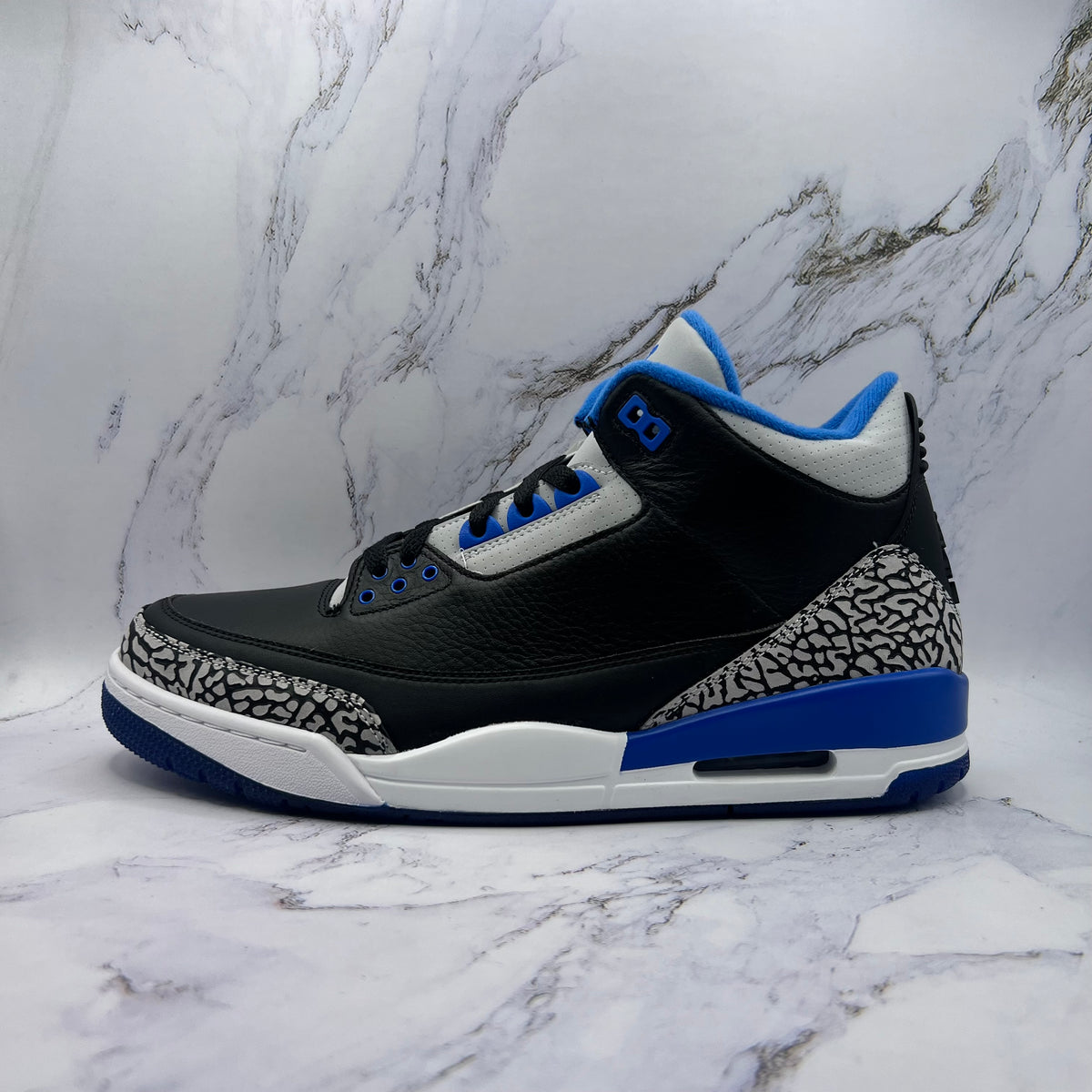 Jordan Retro 3 Mens Sports Blue