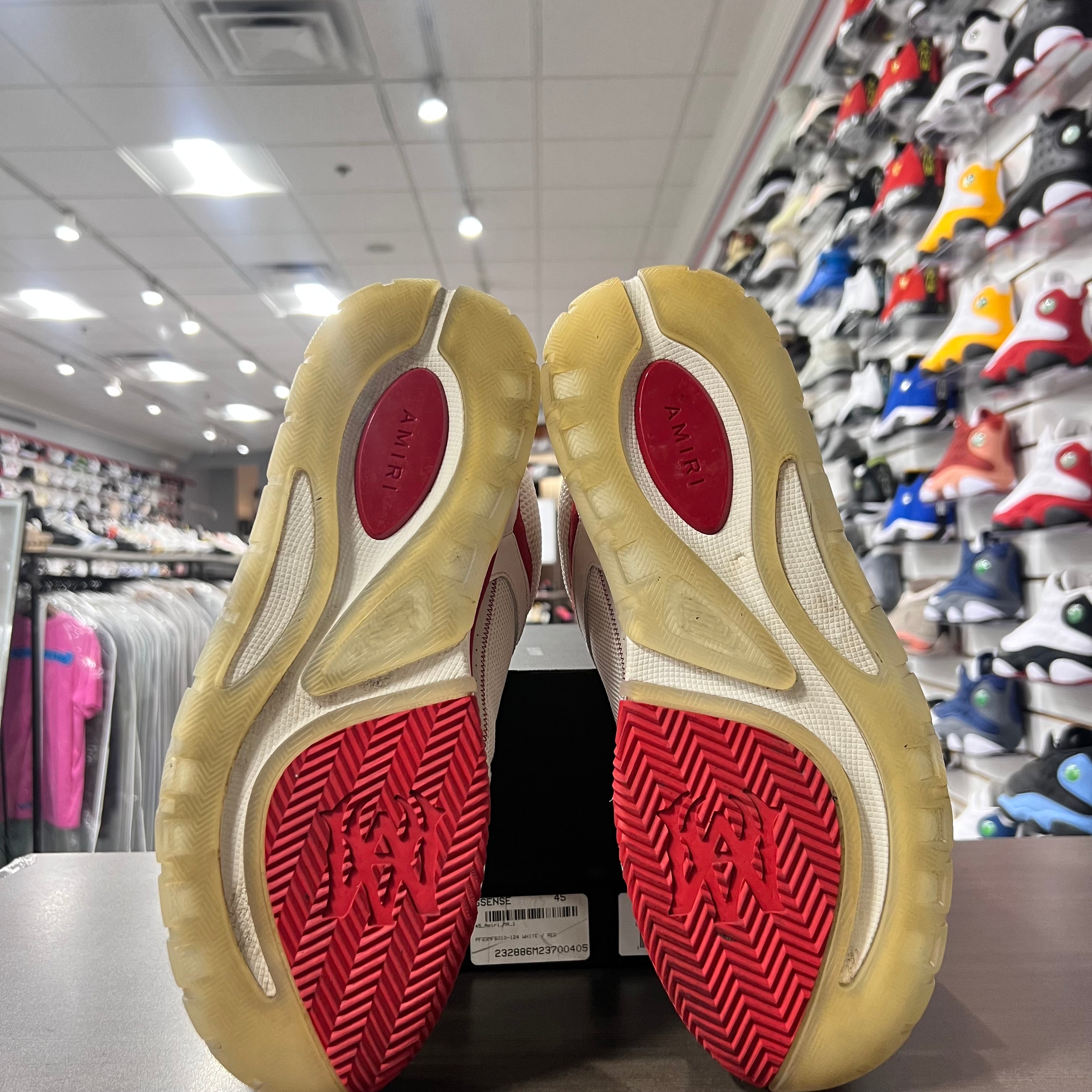 Amiri MA-1 Sneakers Men White Red (Lightly Worn)