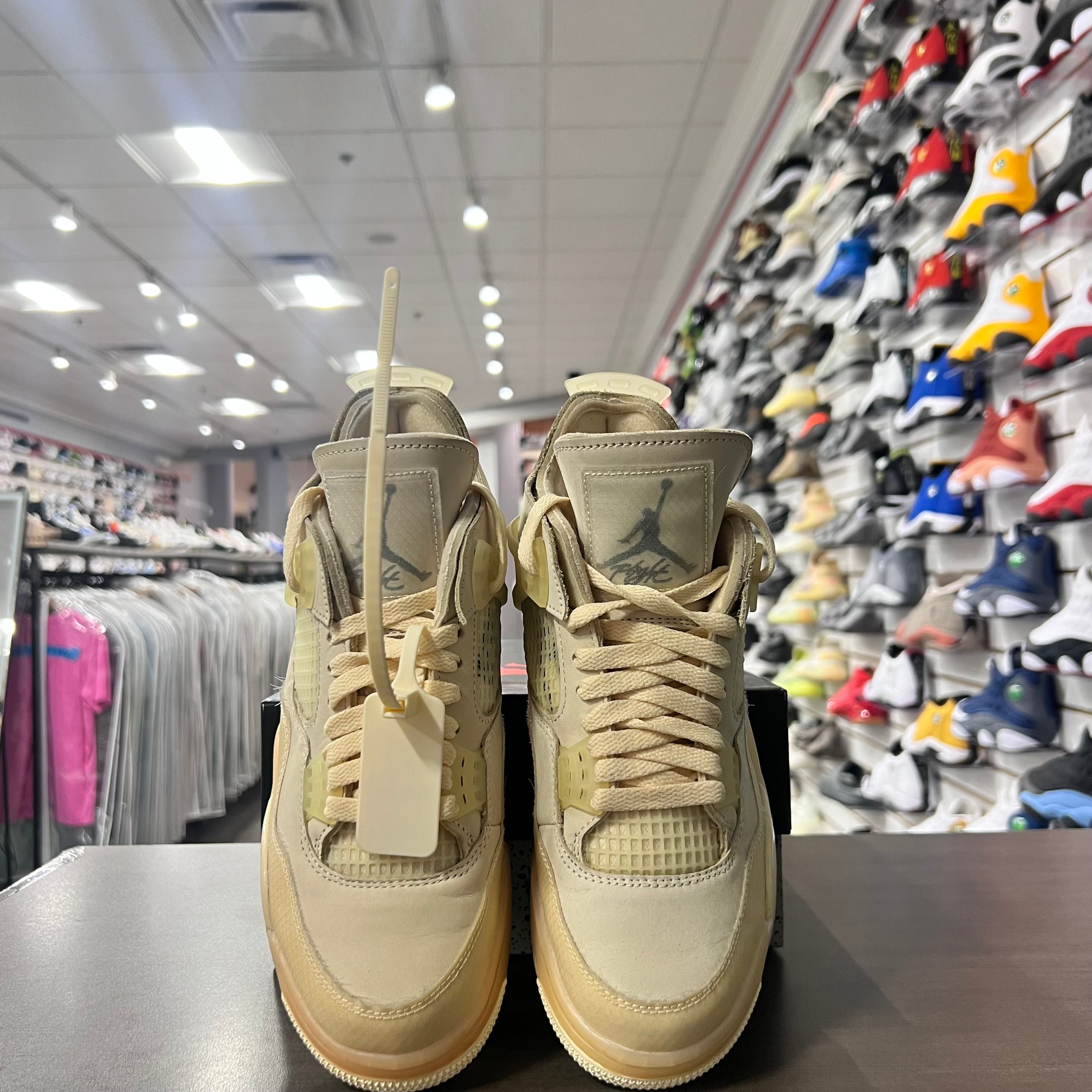 Jordan Retro 4 Womens Off White (Lightly Worn)