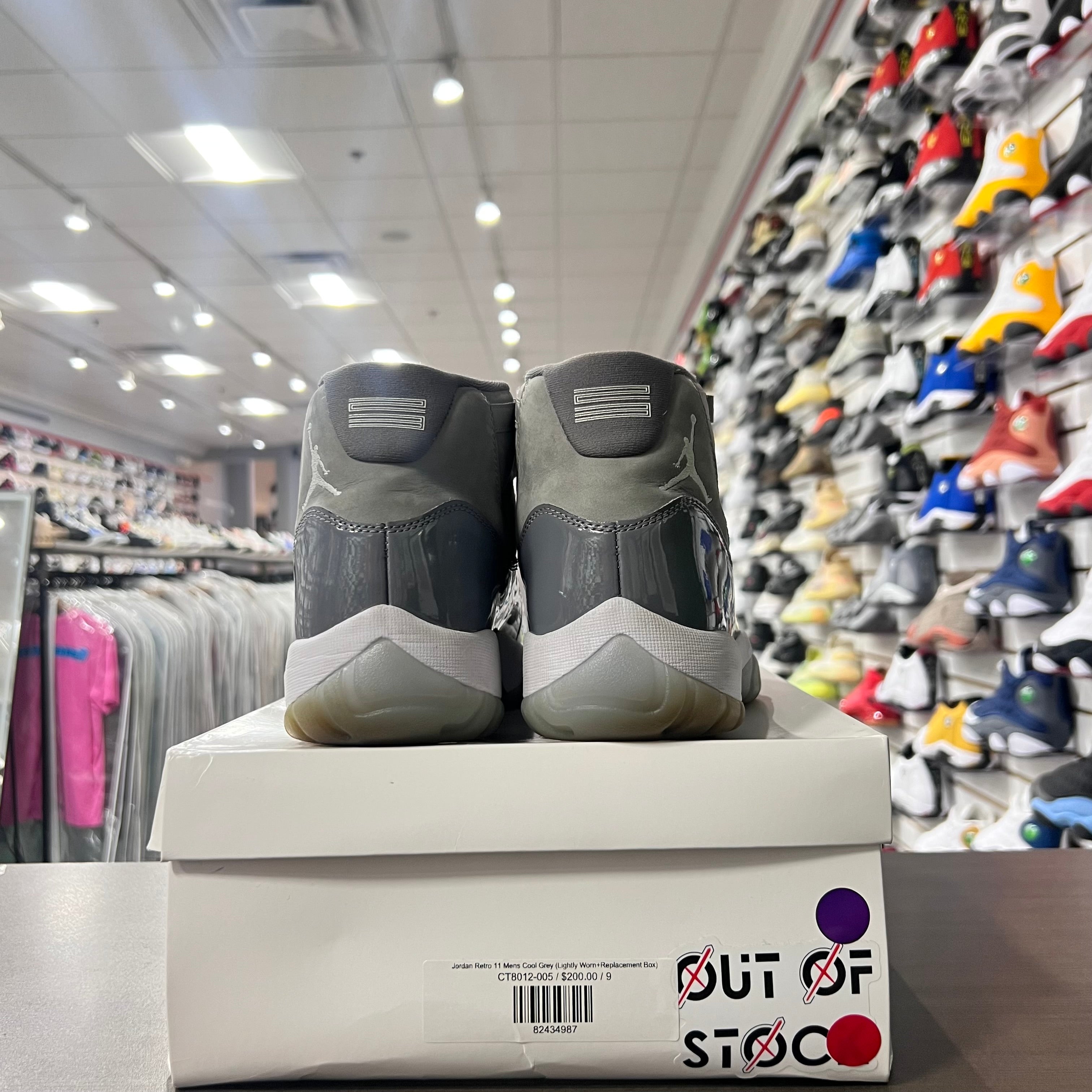 Jordan Retro 11 Mens Cool Grey (Lightly Worn+Replacement Box)