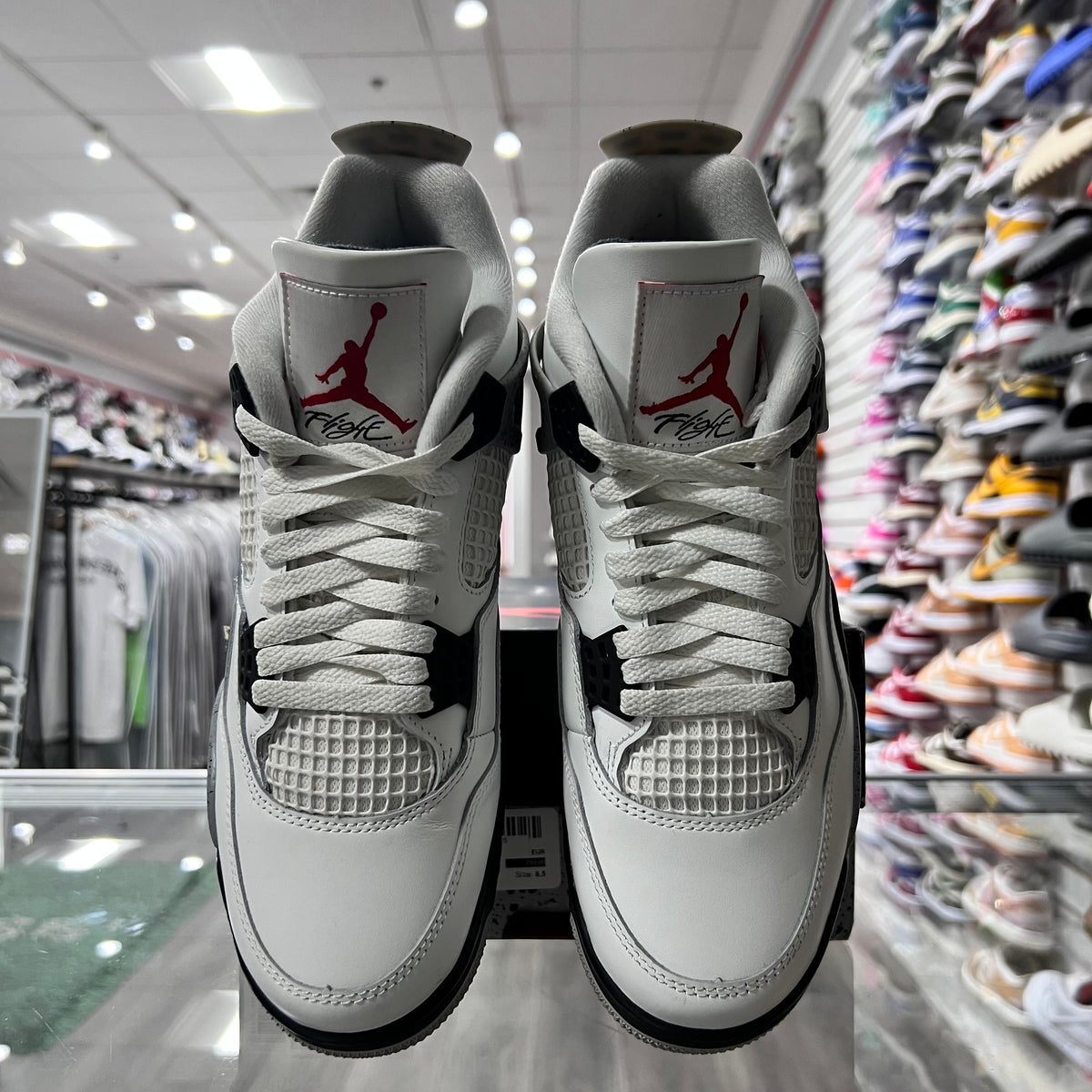Jordan Retro 4 Mens White Cement (Lightly Worn)