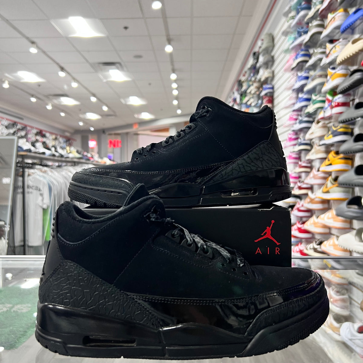 Jordan Retro 3 Mens Black Cat (Lightly Worn)