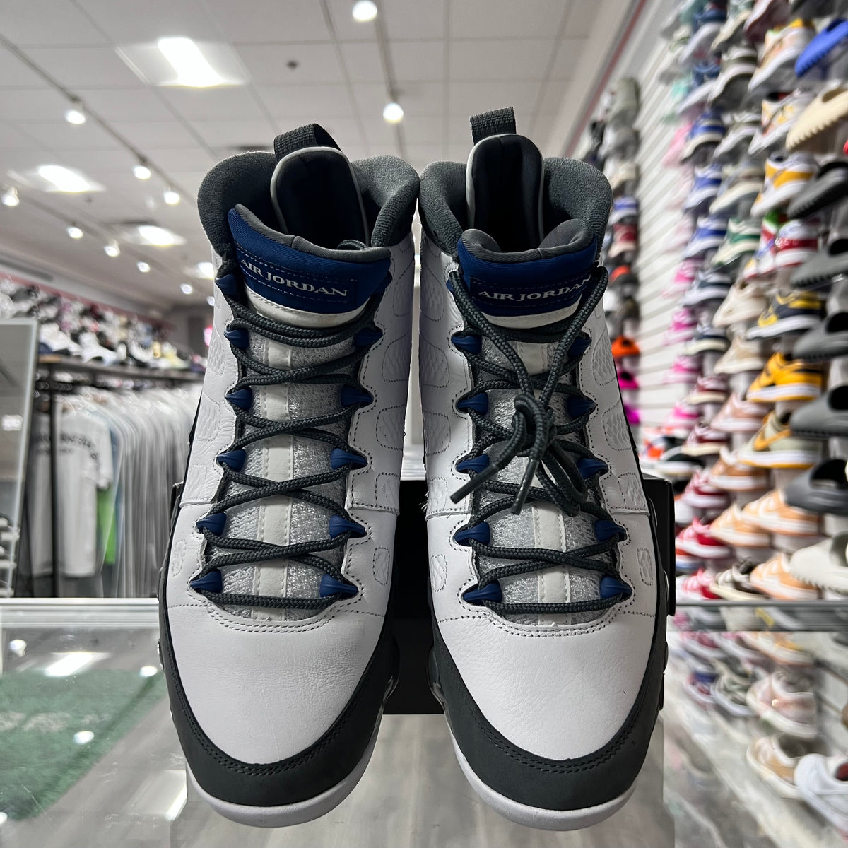 Jordan Retro 9 Flint Grey French Blue (Lightly Worn)