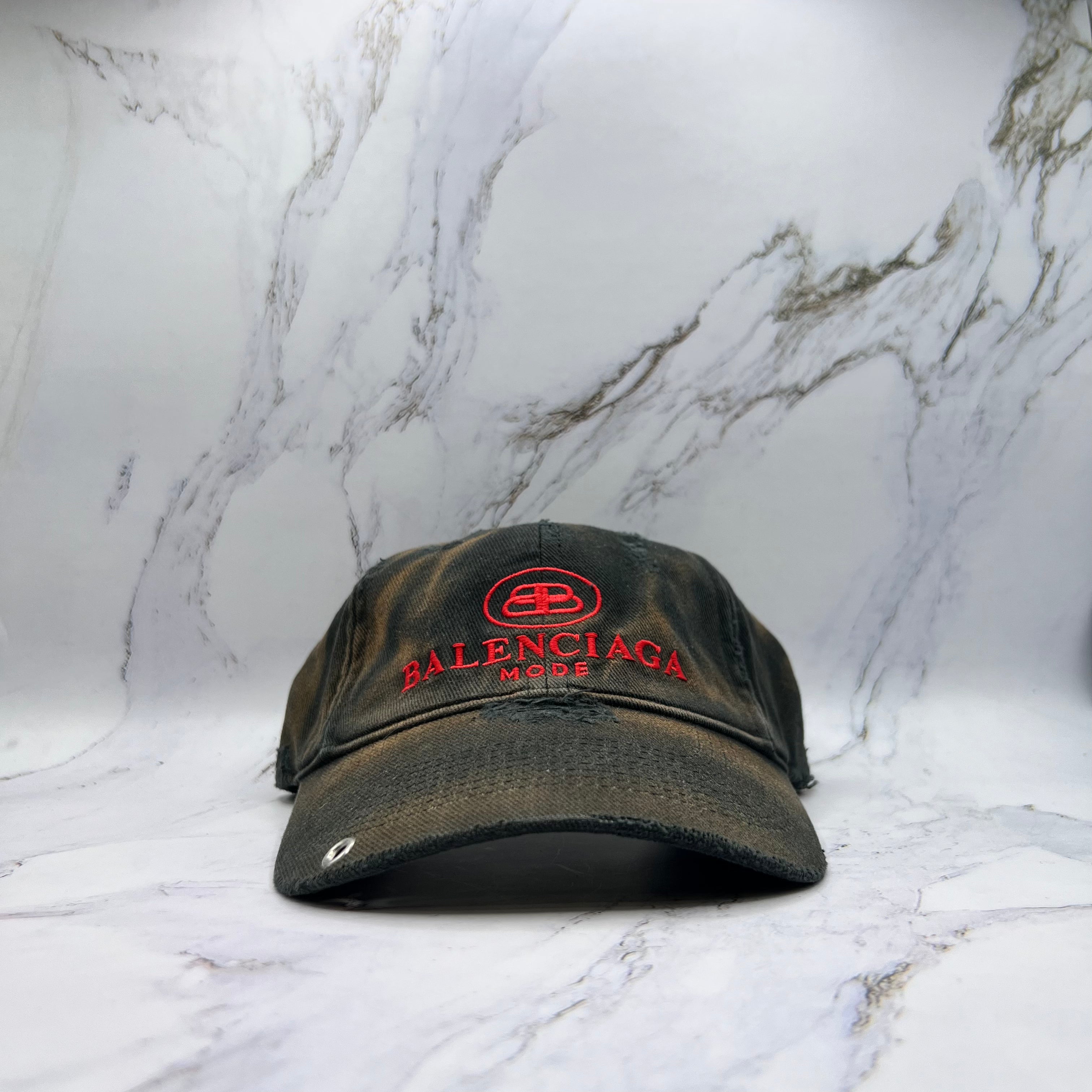 Balenciaga BB Mode Piereced Hat (Lightly Worn)